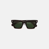 Brutal Sunglasses Tortoiseshell w/ Polarised Green Lens