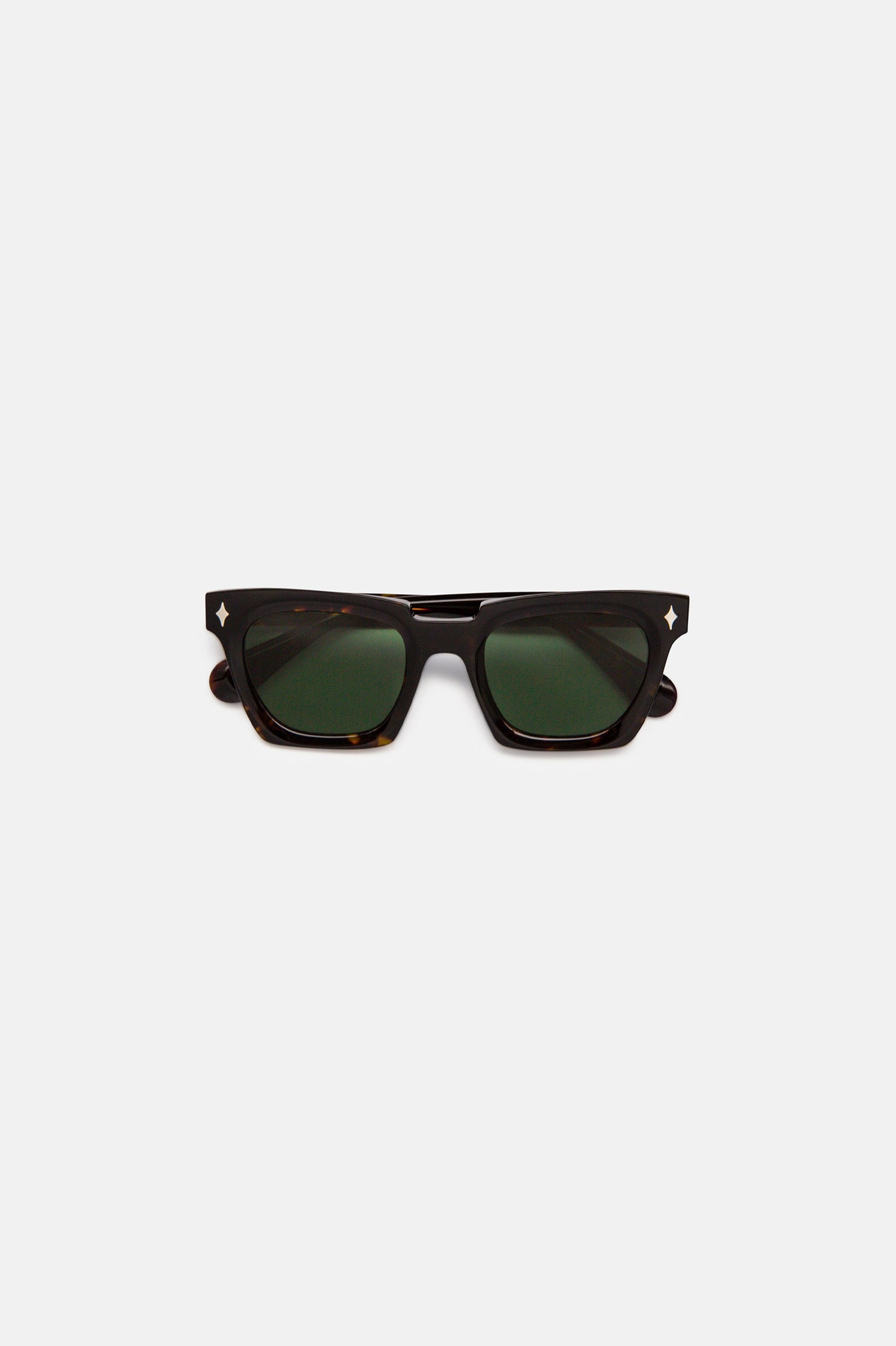 Brutal Sunglasses Tortoiseshell w/ Polarised Green Lens