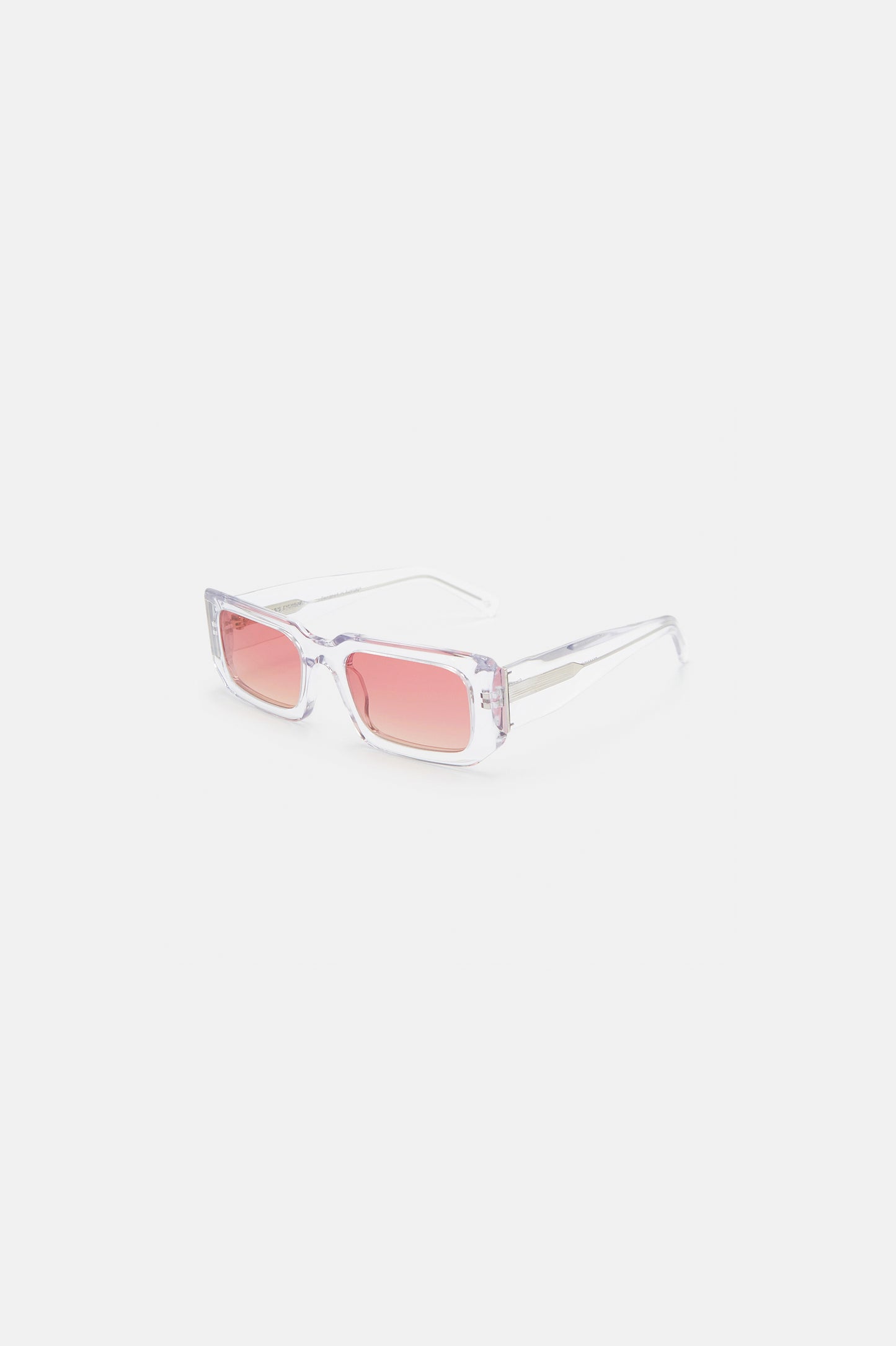 Chance Sunglasses Crystal w/ Polarised Pink Gradient Lens