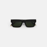 Harry Sunglasses Black w/ Polarised Green Lens
