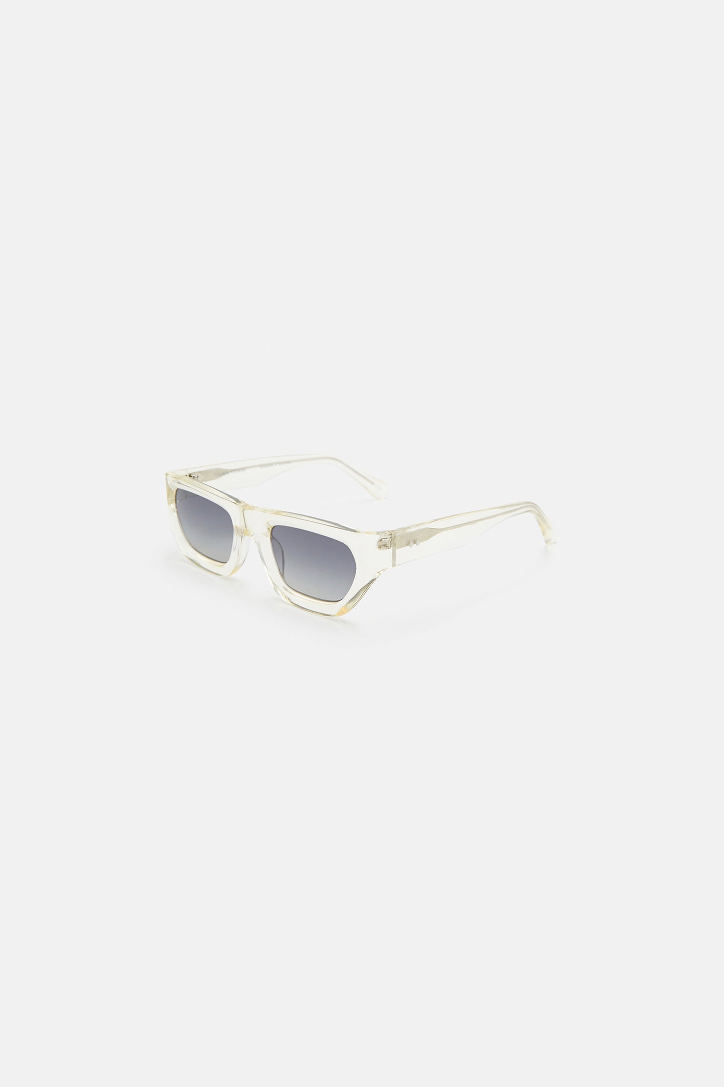 Uma Sunglasses Champagne Crystal w/ Polarised Grey Gradient Lens