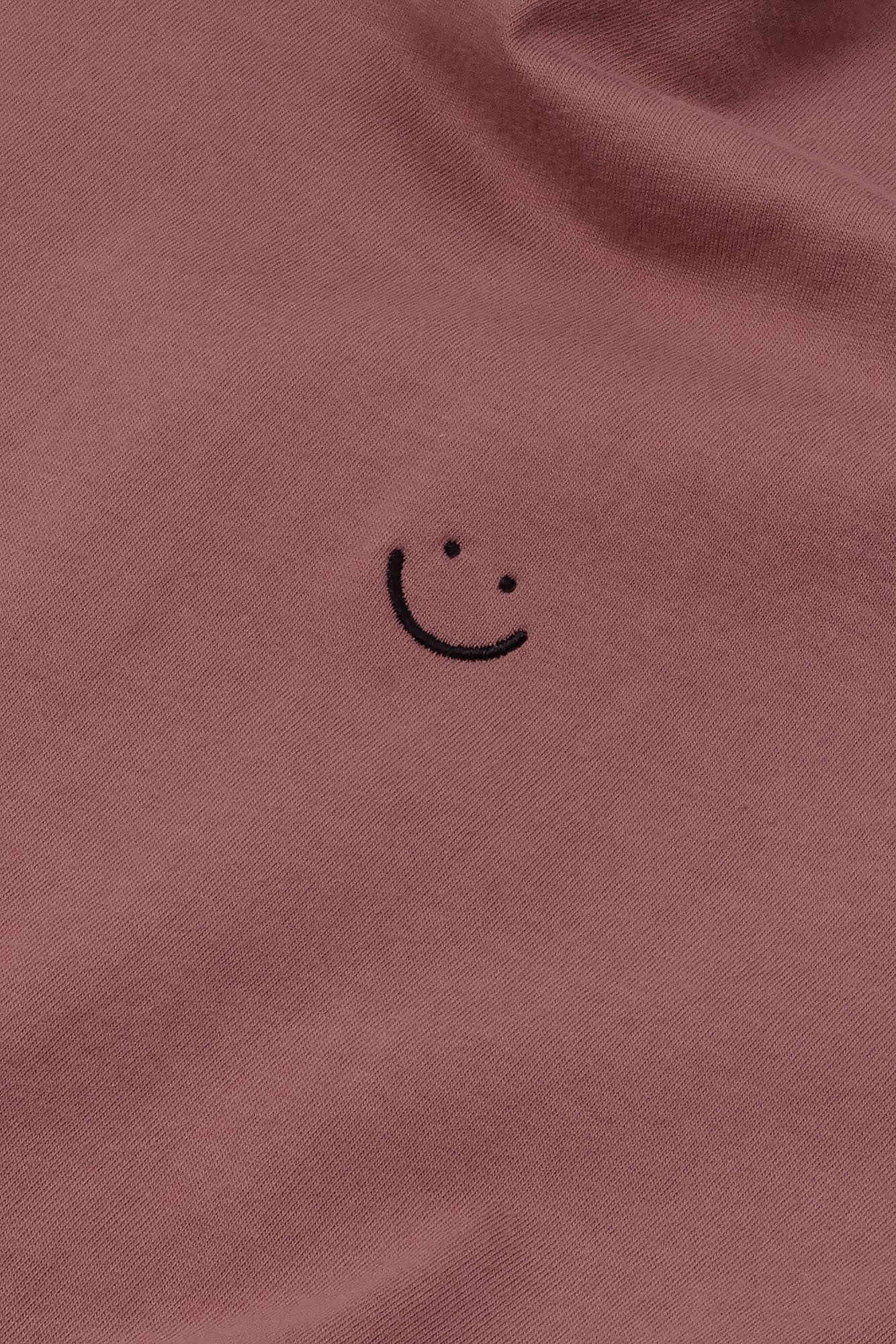 original raw t-shirt burgundy smiley