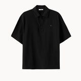 Pique Polo Shirt Black Smiley