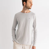 long sleeve t-shirt light grey smiley