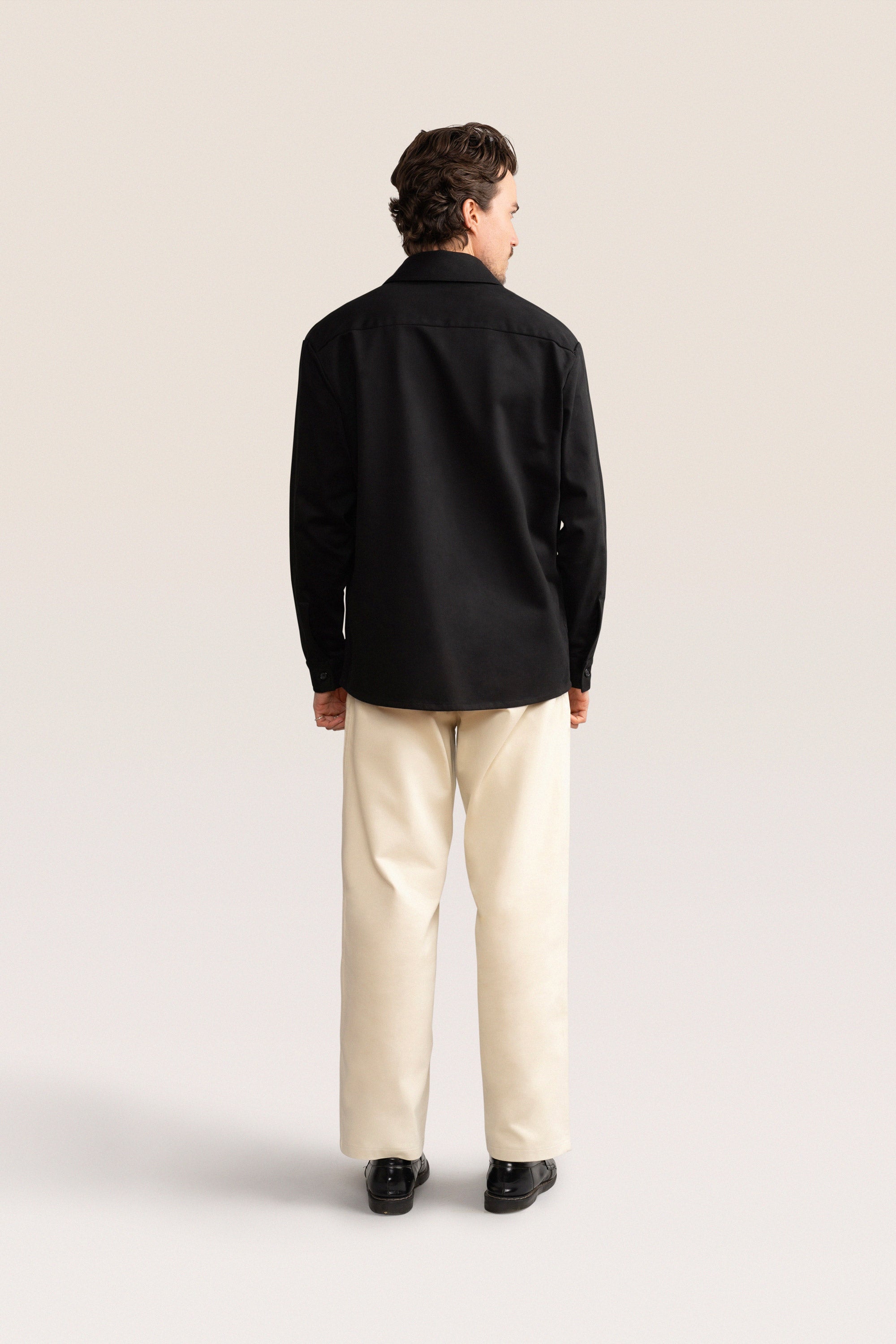 Bandsome Overshirt in Black - Australian made cotton overshirt