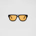 TRIBU BILLIE Matte Black / Desert Orange - acetate eyewear