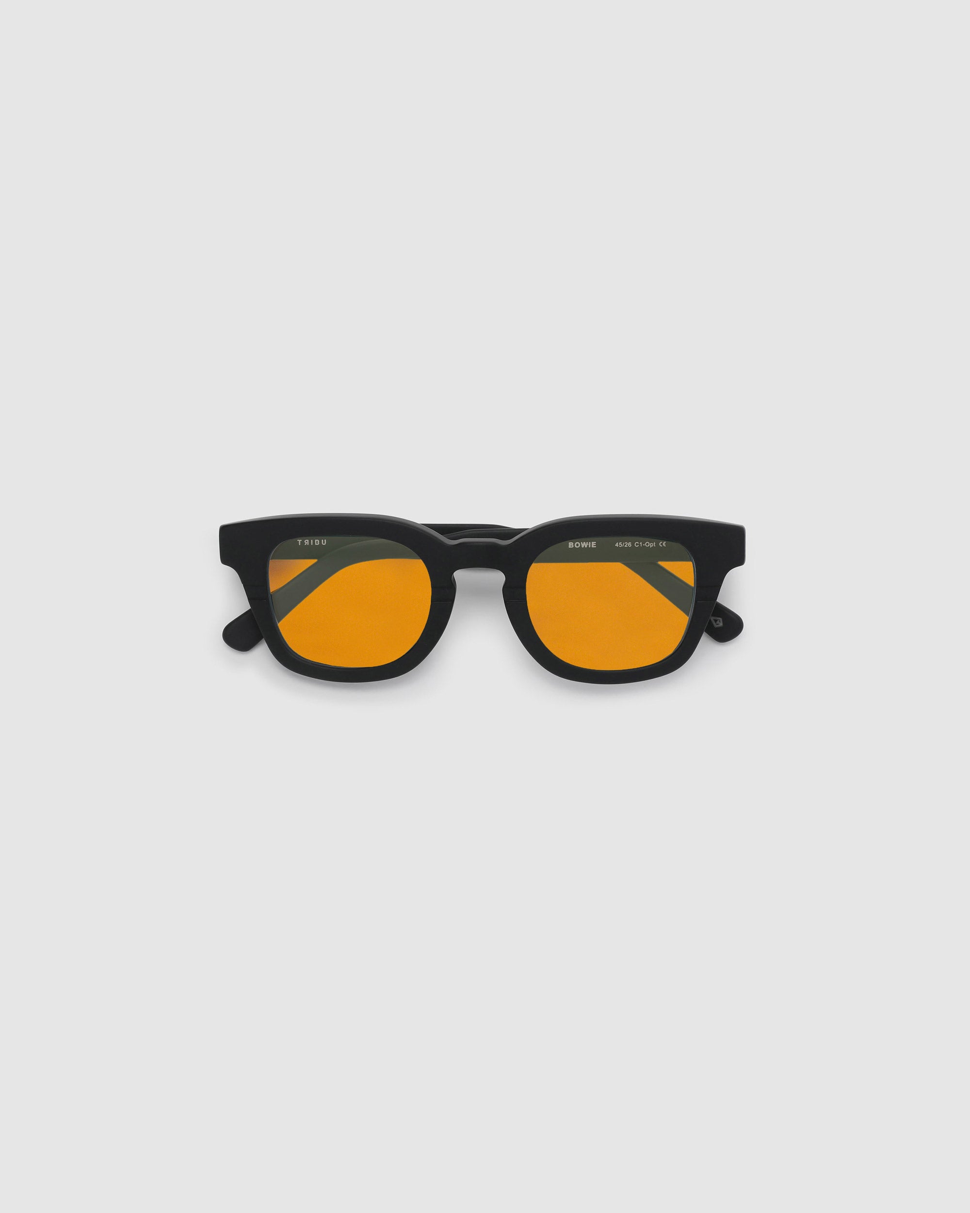 TRIBU BOWIE Black / Desert Orange - acetate eyewear