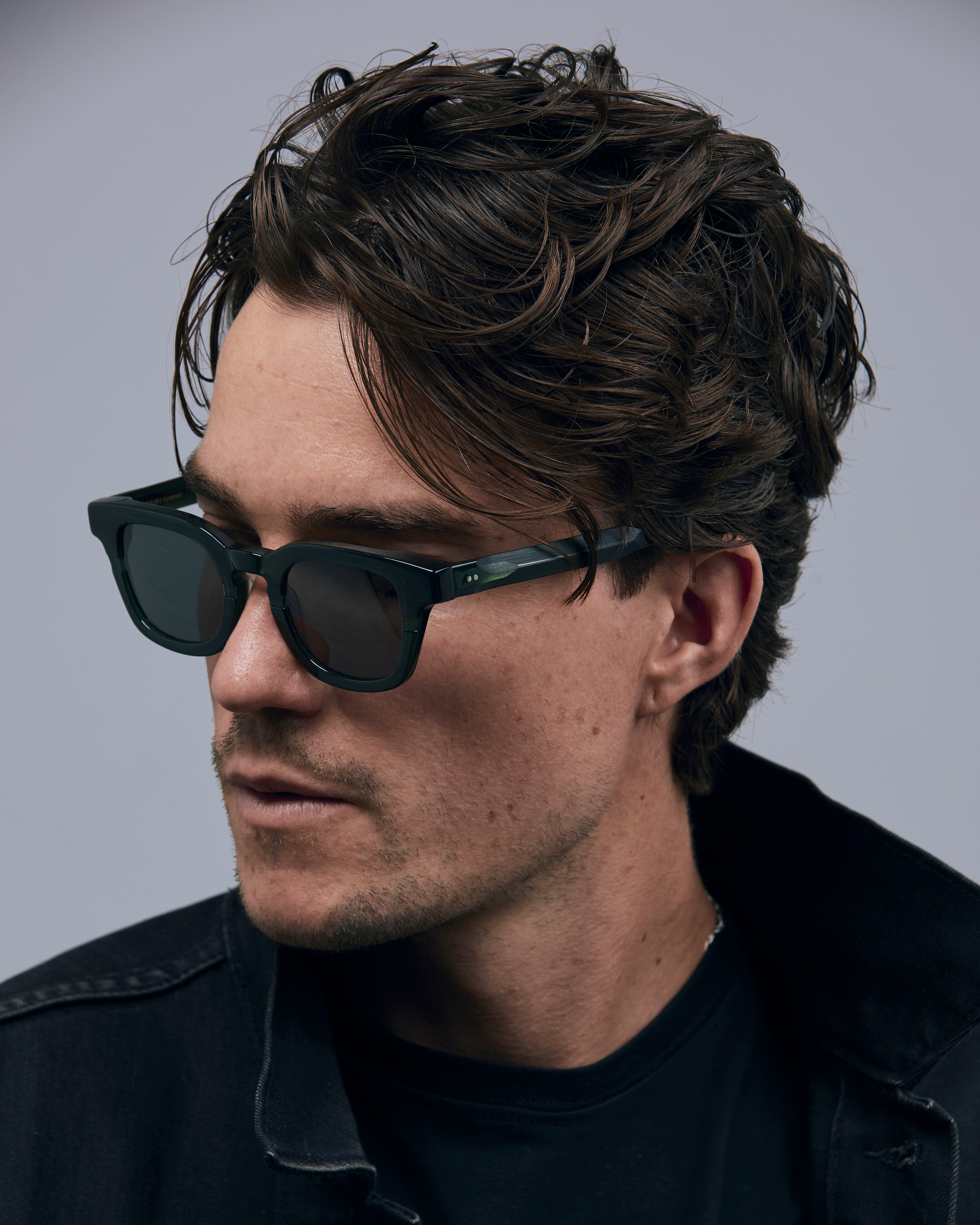 TRIBU BOWIE Forest Green / Polarised - acetate eyewear