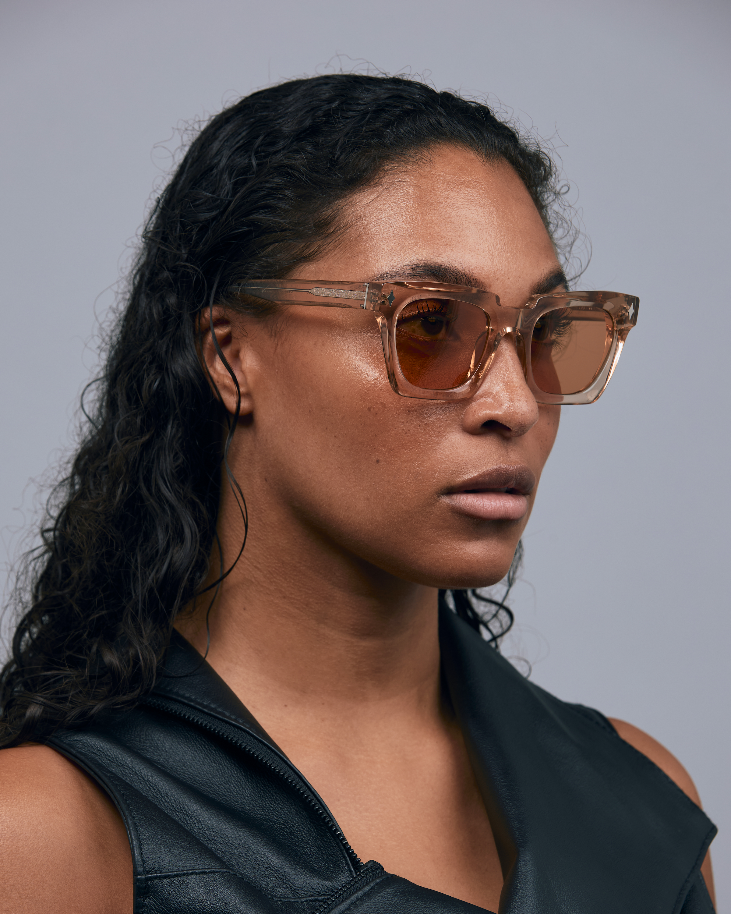 TRIBU BRUTAL 1.0 Champagne / Desert Orange - acetate eyewear