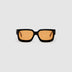 TRIBU BRUTAL 3.0 Black / Desert Orange - acetate eyewear