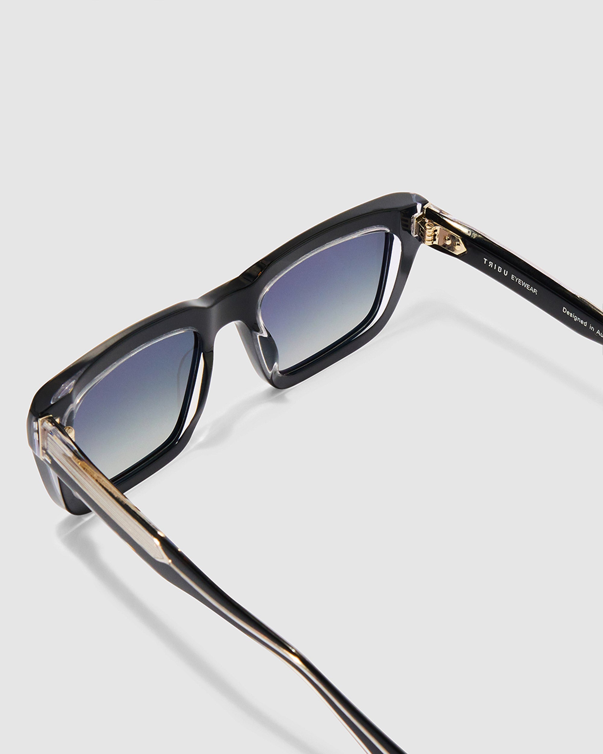 TRIBU BRUTAL 5.0 Black + Crystal / Polarised - acetate eyewear
