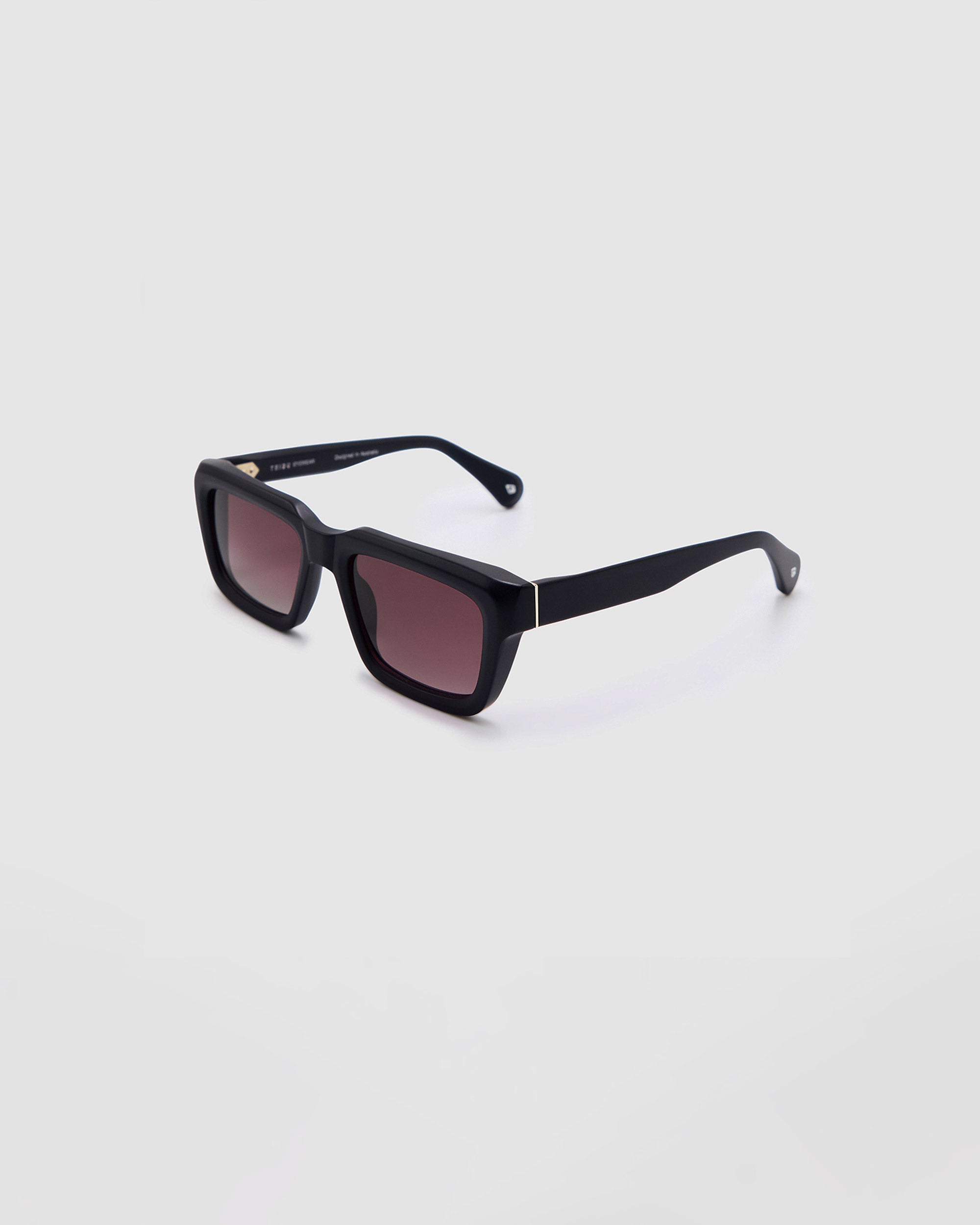 TRIBU BRUTAL 5.0 Matte Black / Rose Gradient Polarised - acetate eyewear