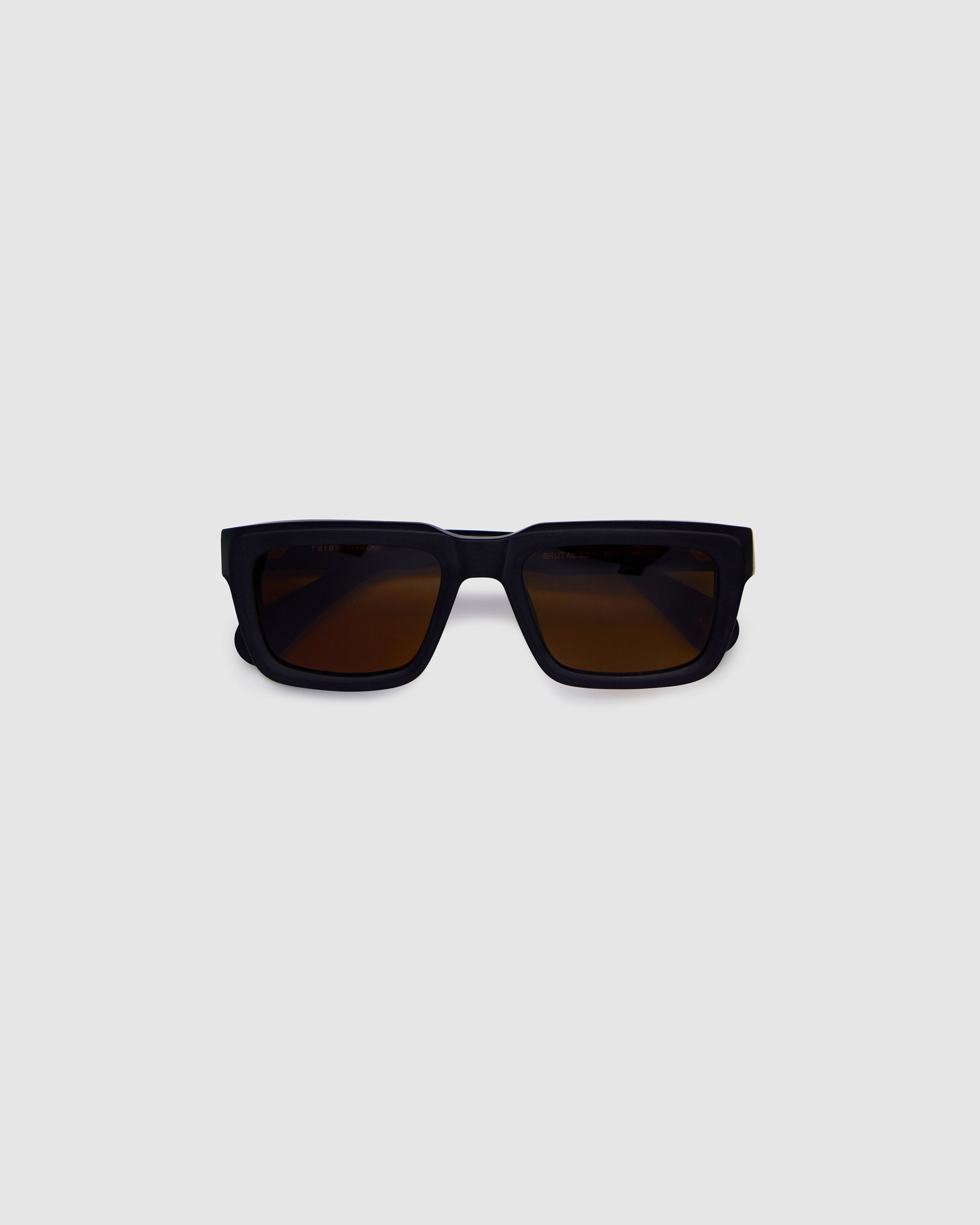 TRIBU BRUTAL 5.0 Matte Black / Brown Polarised - acetate eyewear
