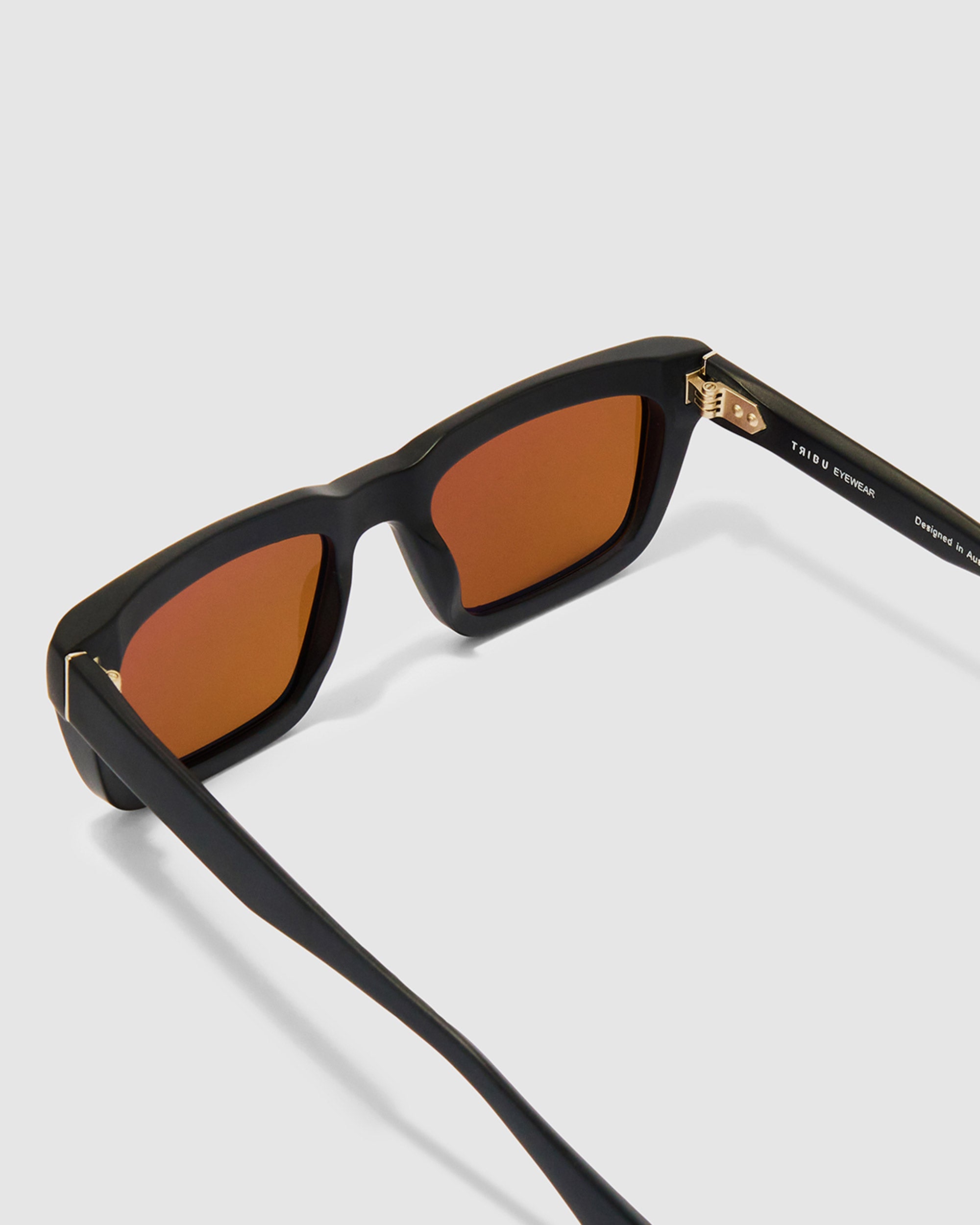 TRIBU BRUTAL 5.0 Matte Black / Brown Polarised - acetate eyewear