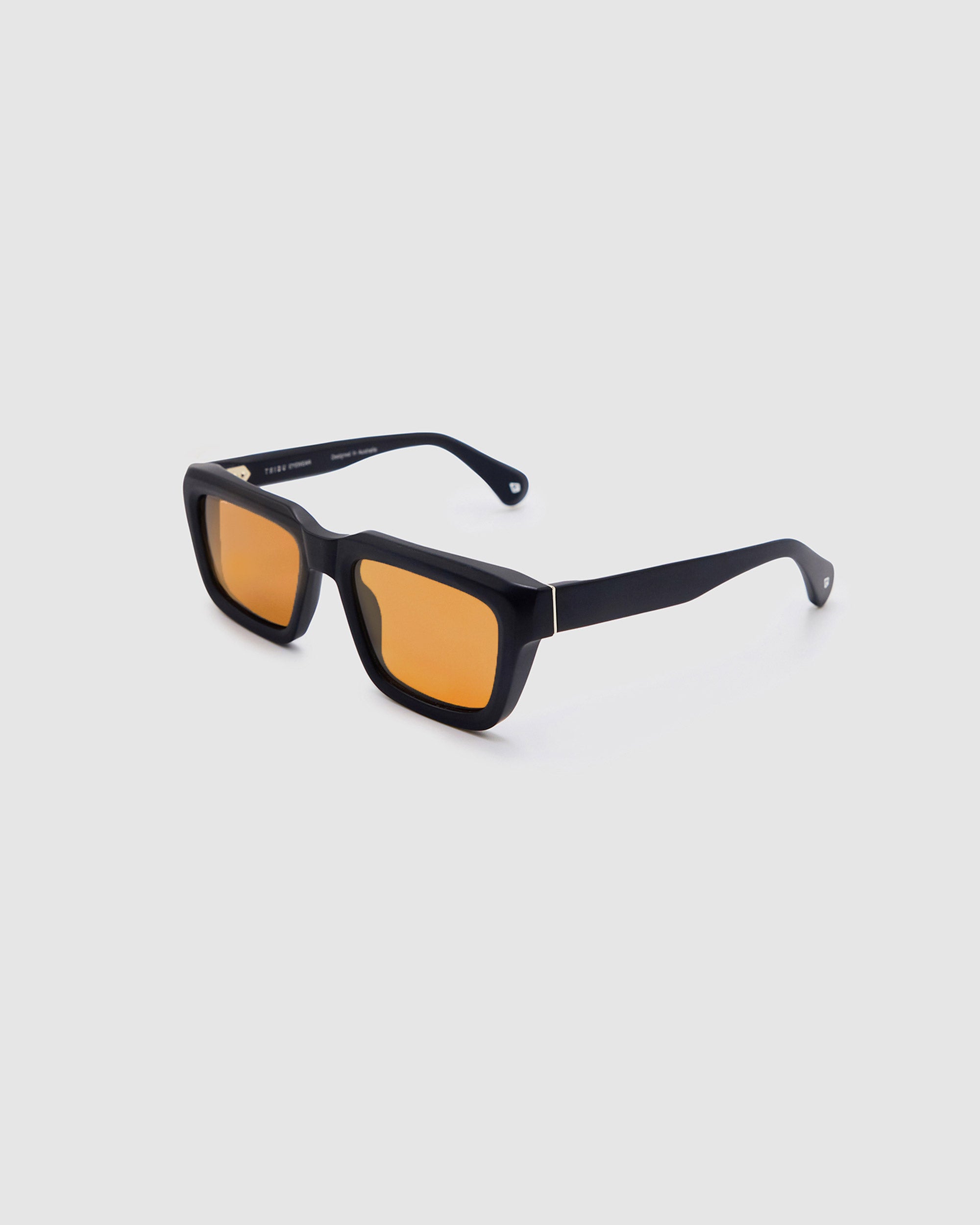 TRIBU BRUTAL 5.0 Matte Black / Desert Orange - acetate eyewear