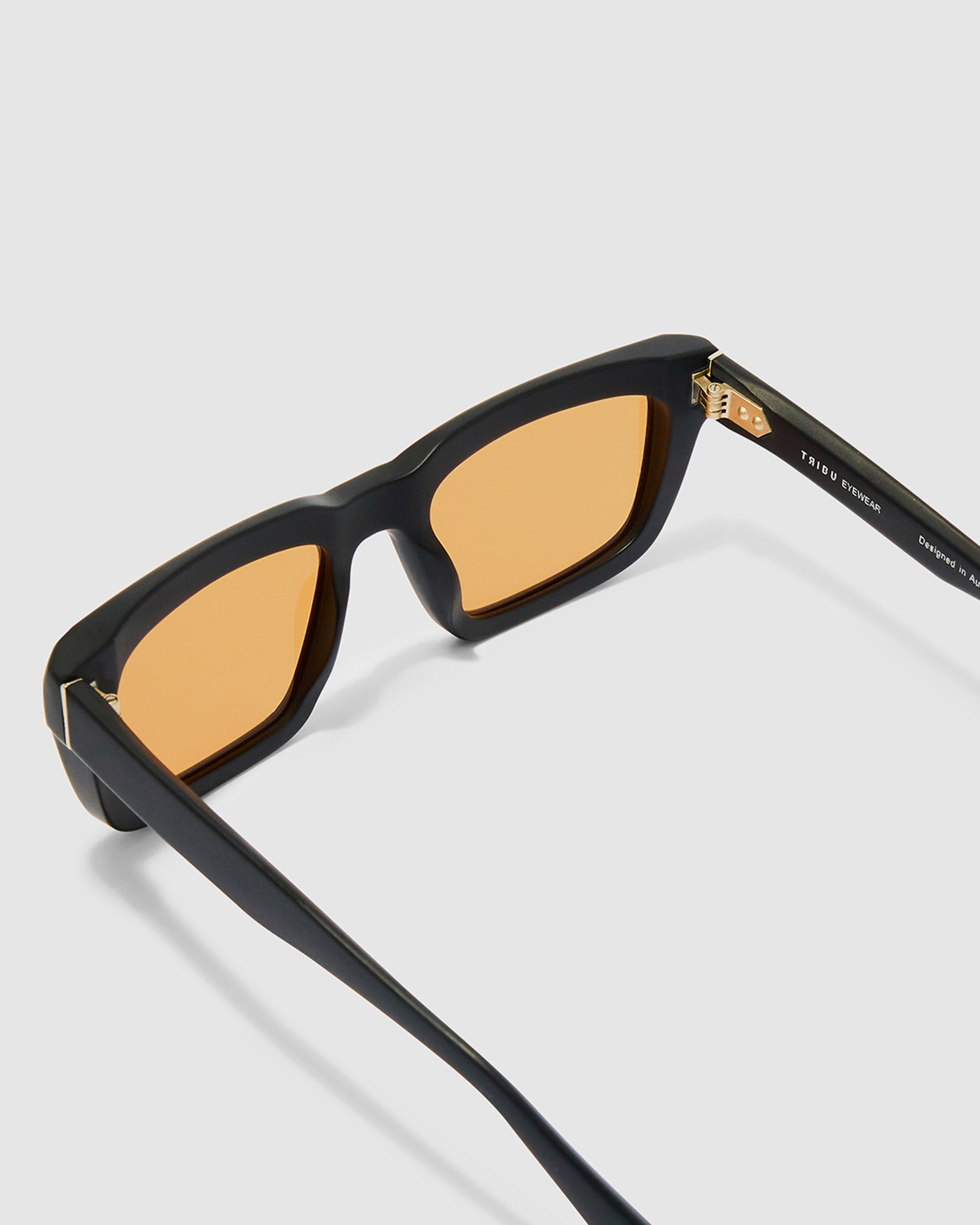 TRIBU BRUTAL 5.0 Matte Black / Desert Orange - acetate eyewear