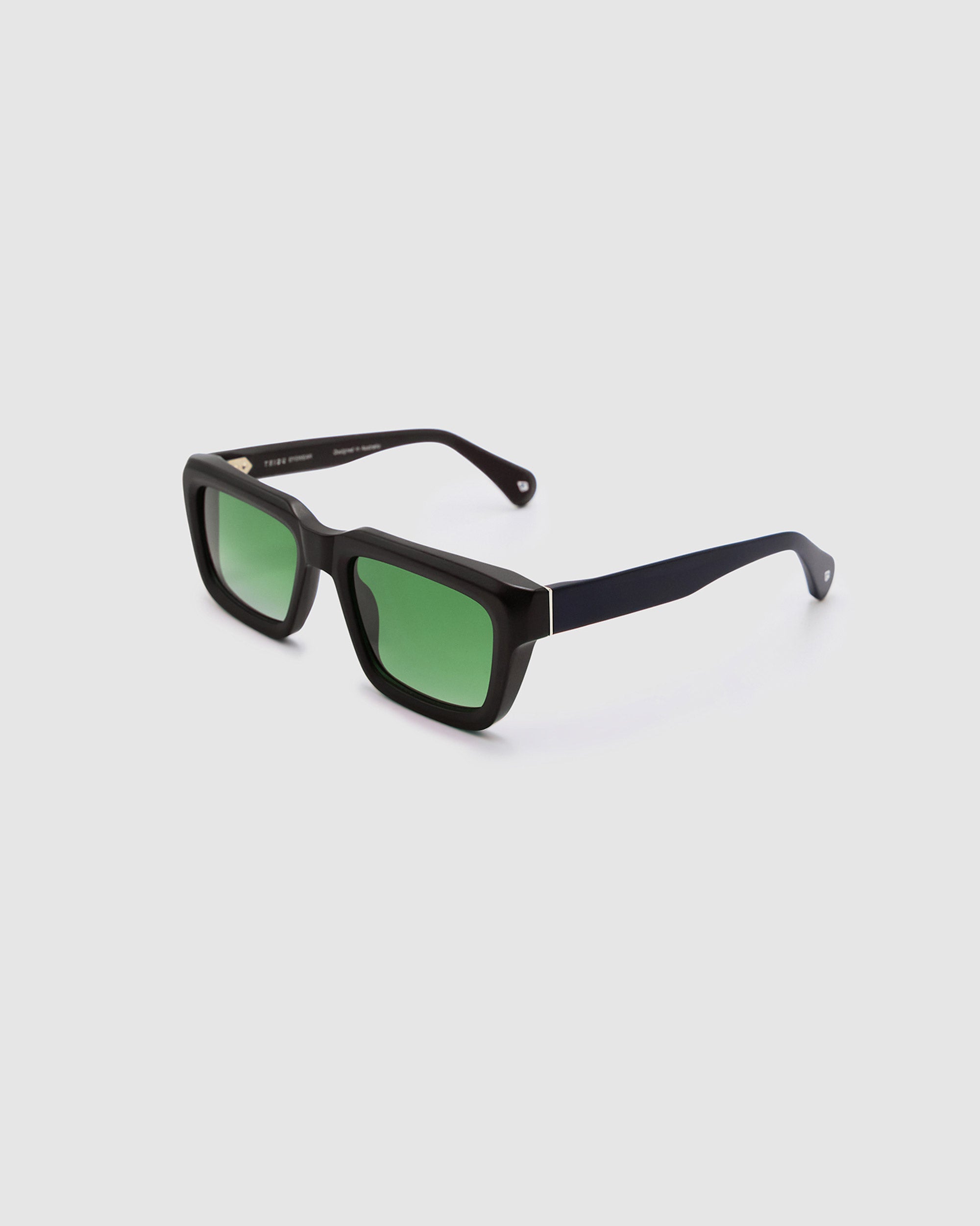 TRIBU BRUTAL 5.0 Matte Black / Sage - acetate eyewear