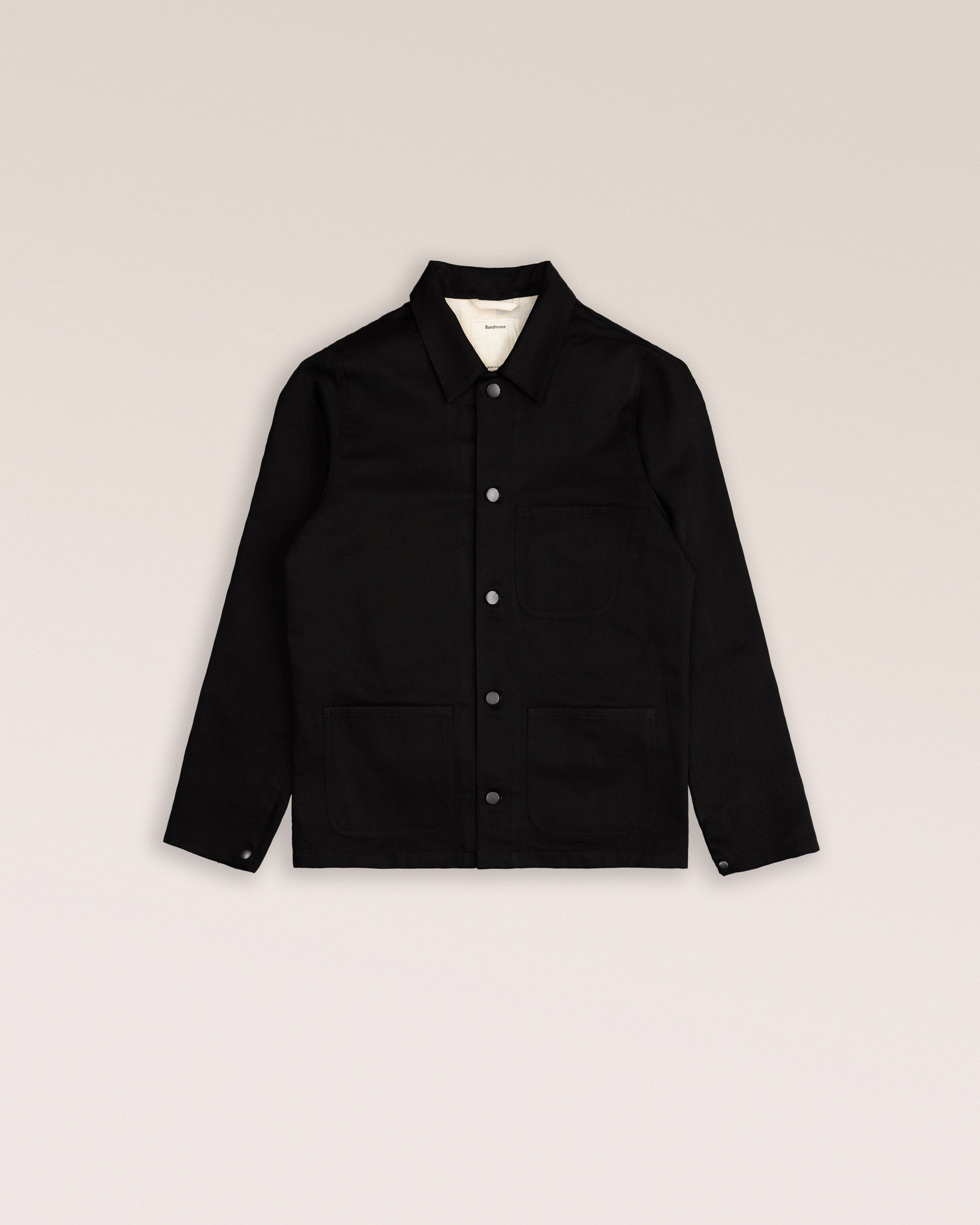 Bandsome chore jacket black drill - Australian made cotton jacket