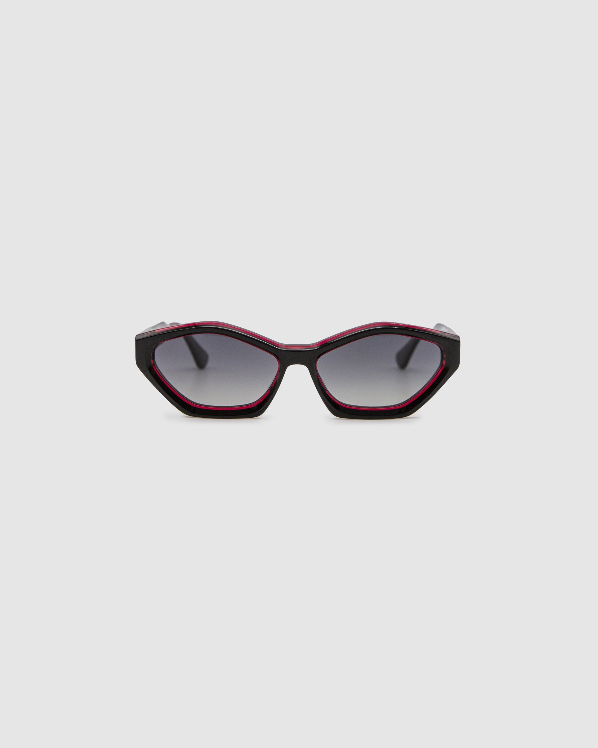 TRIBU FRANKY Black + Red / Polarised - acetate eyewear