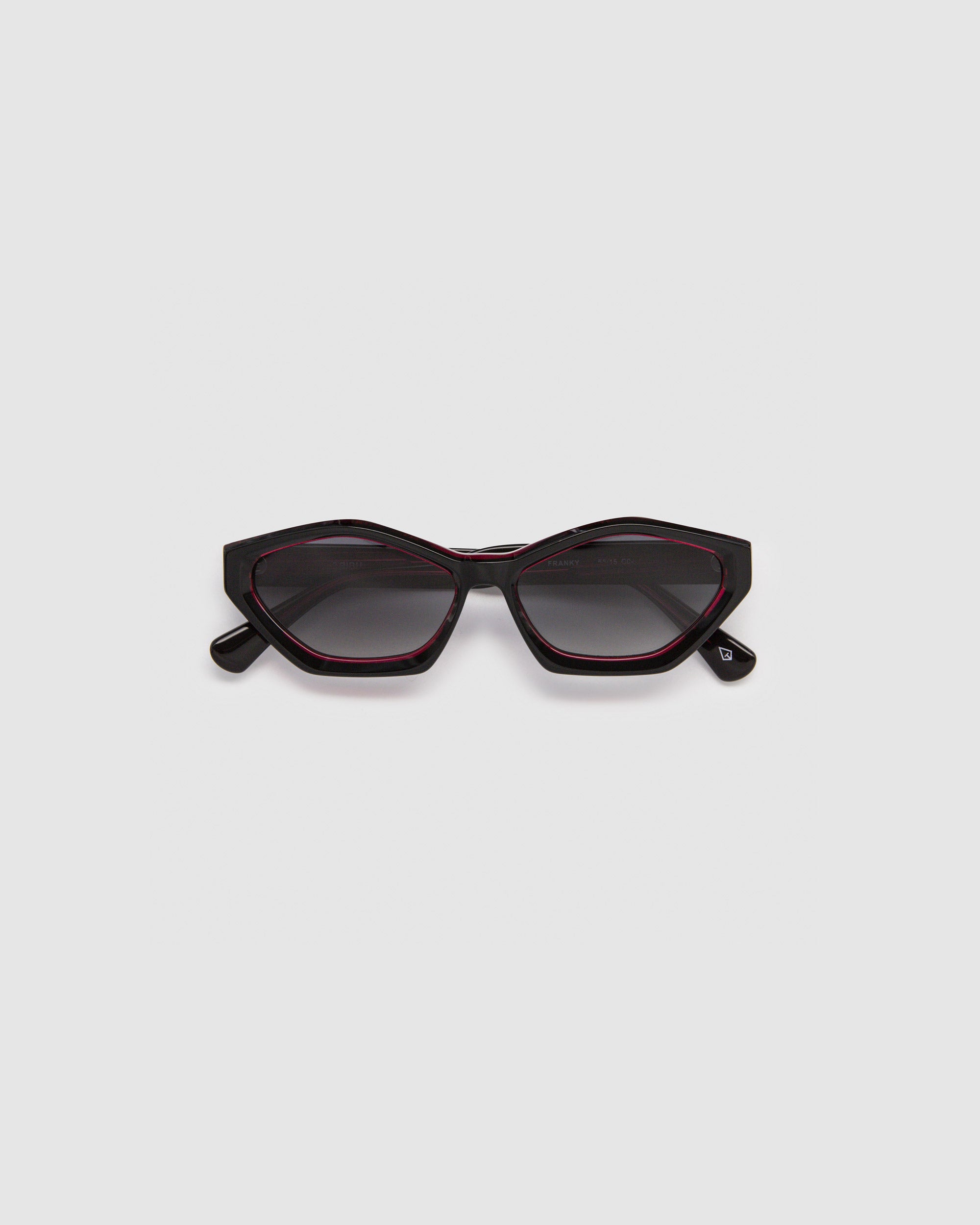 TRIBU FRANKY Black + Red / Polarised - acetate eyewear