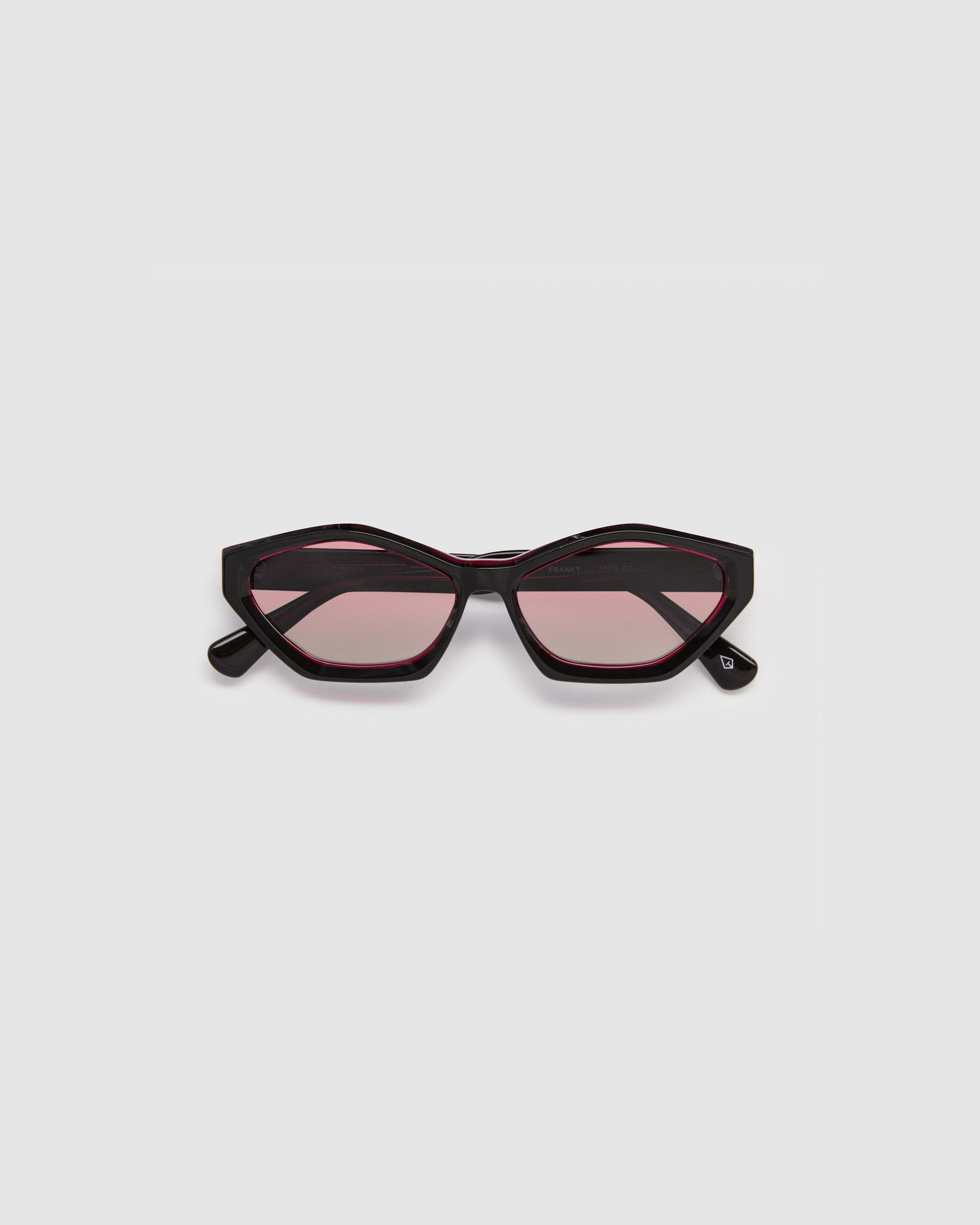 TRIBU FRANKY Black + Red / Sunset - acetate eyewear