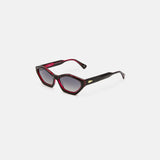 Franky Sunglasses Red w/ Polarised Grey Gradient Lens