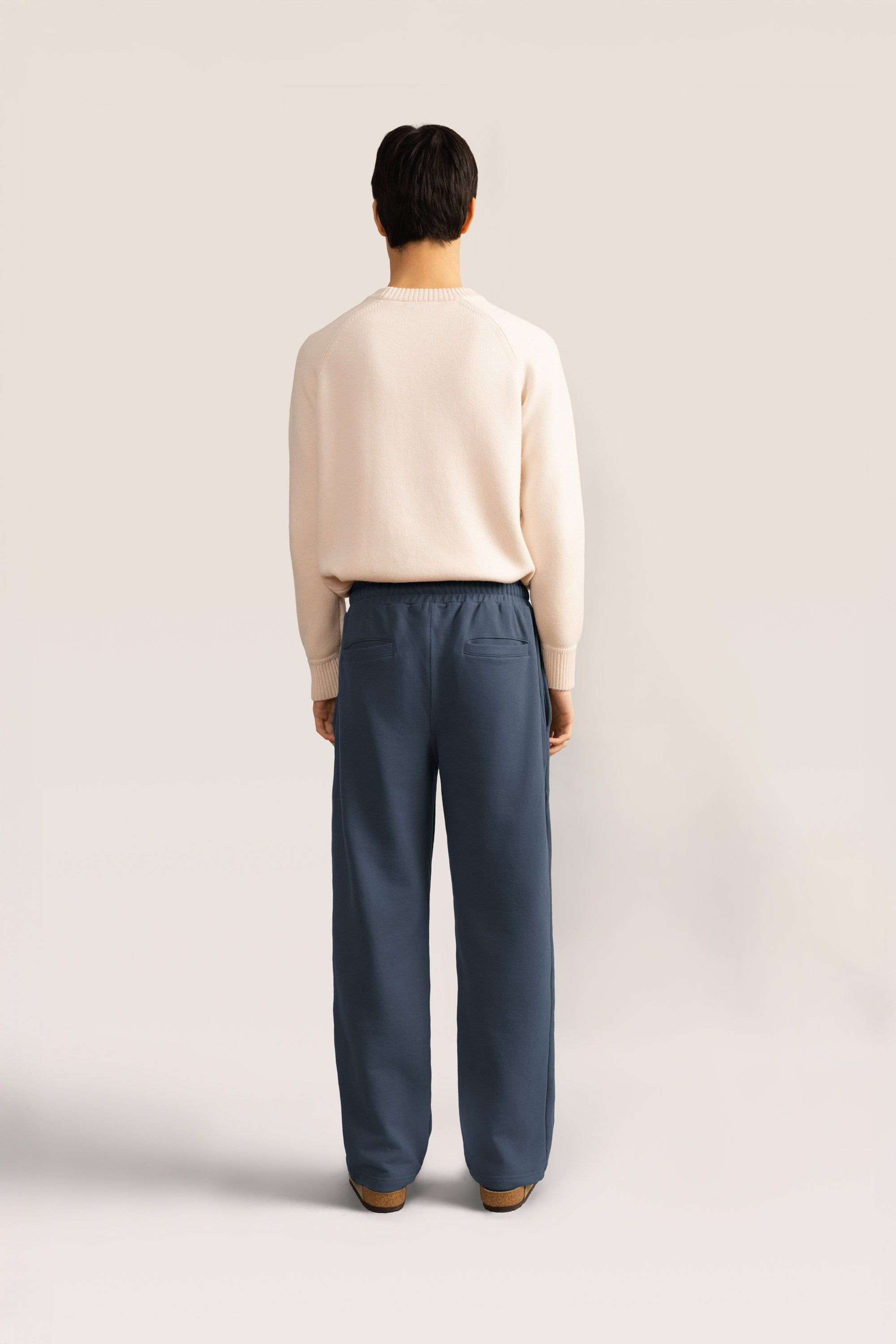 Bandsome French Terry Pant in Carbon Smiley - Australian made cotton pants