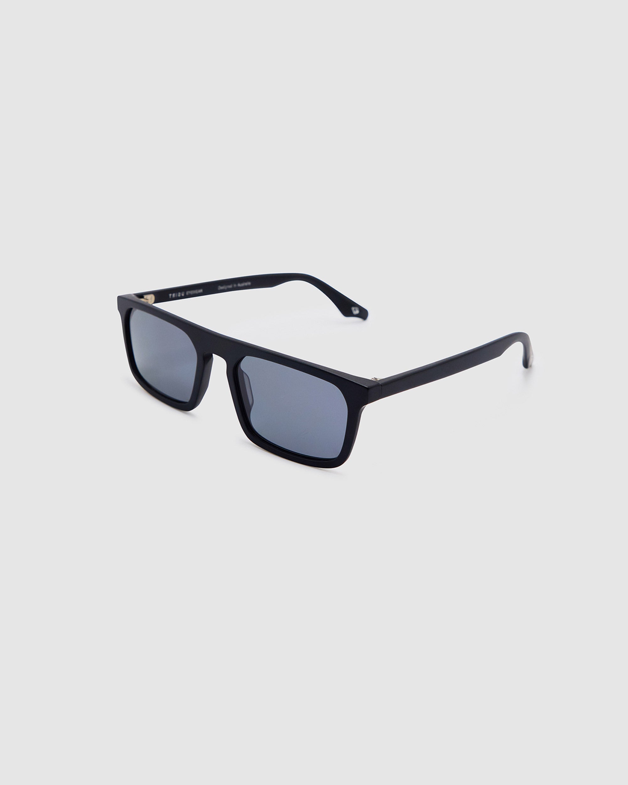 TRIBU GENTLEMAN Matte Black / Polarised - acetate eyewear