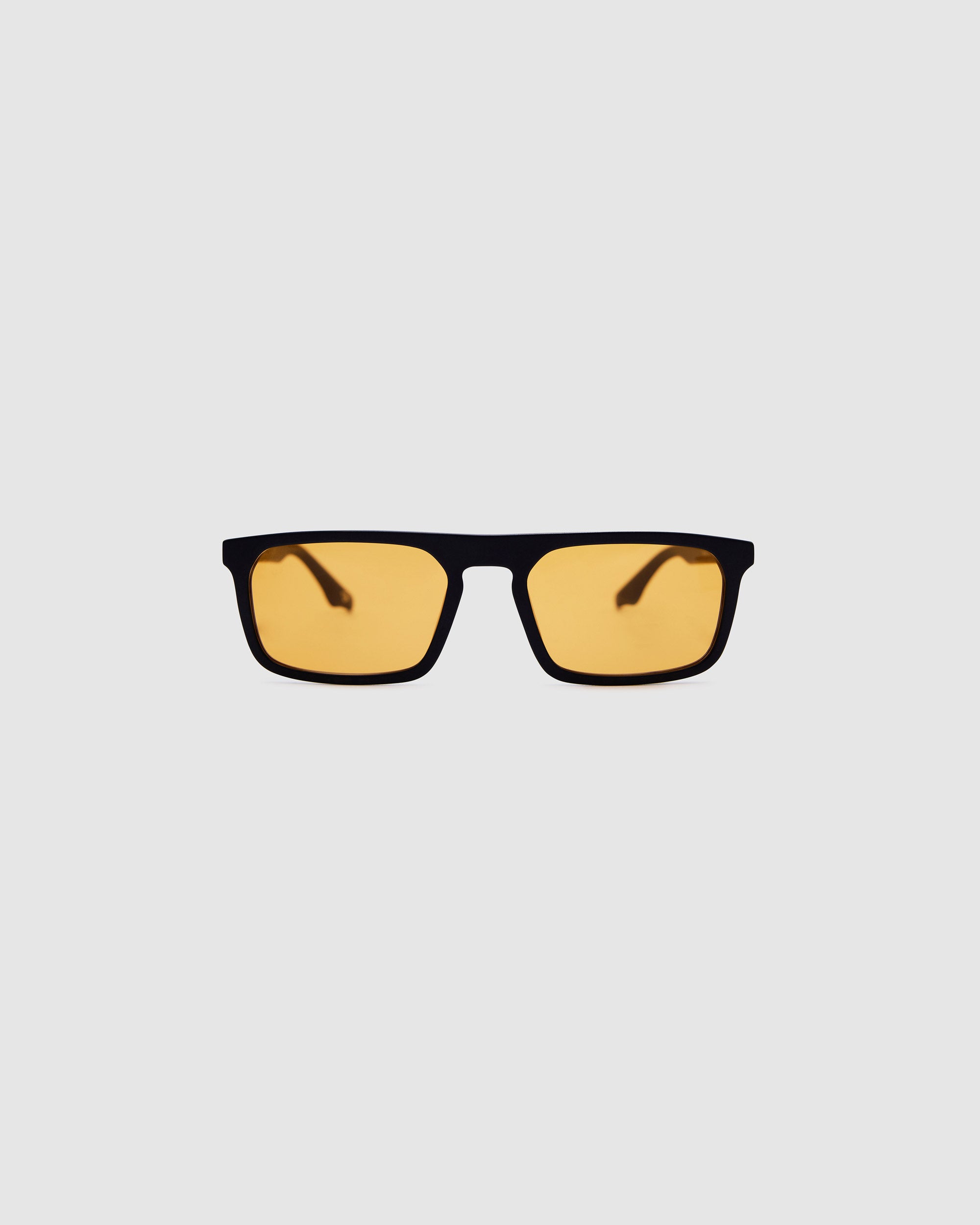 TRIBU GENTLEMAN Matte Black / Desert Orange - acetate eyewear