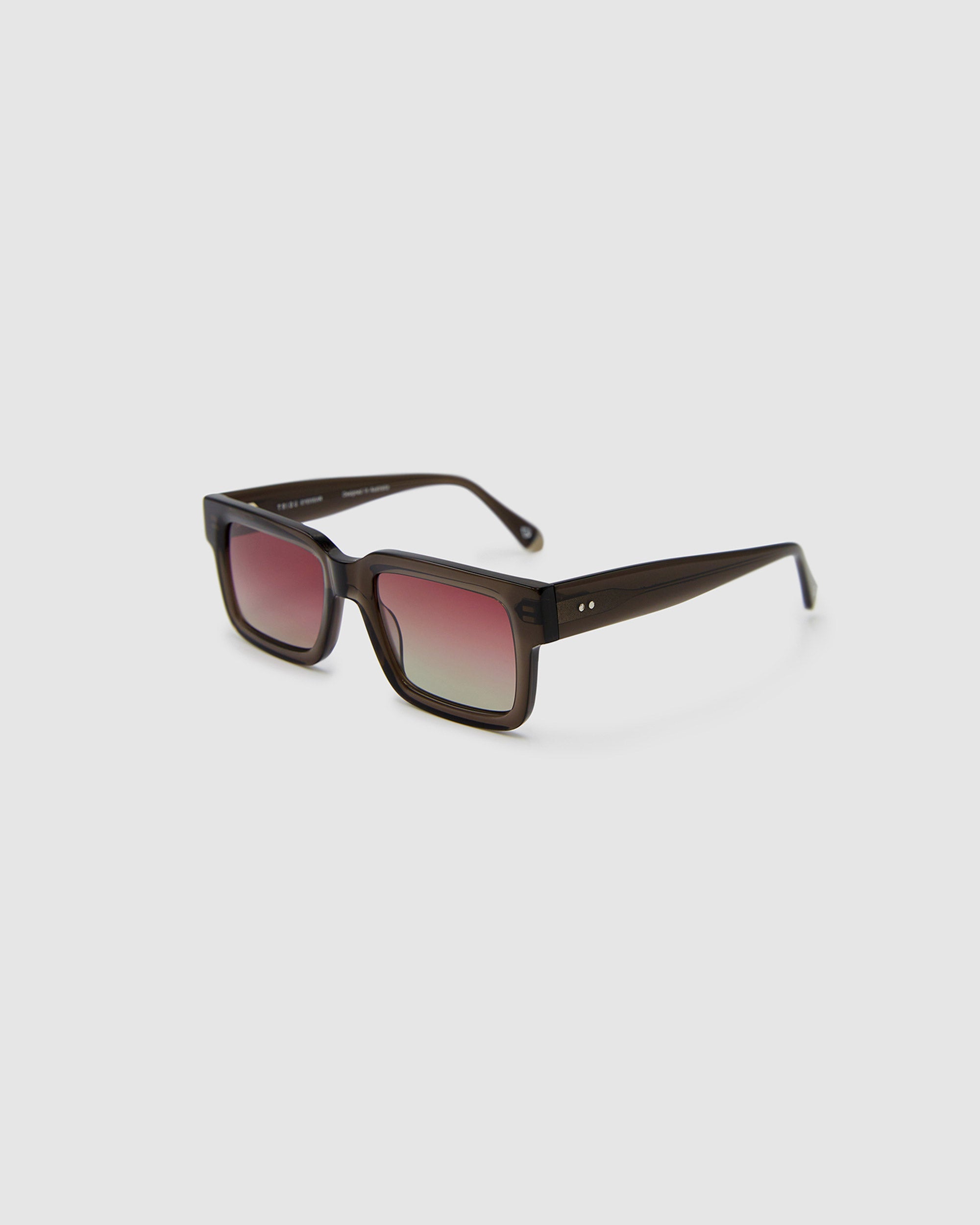 TRIBU HARRY Smoke / Pink Gradient Polarised - acetate eyewear