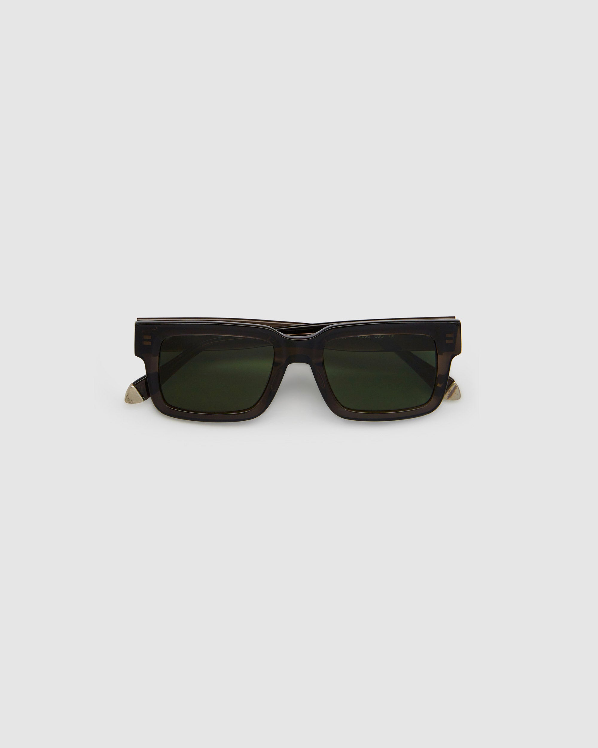 TRIBU HARRY Smoke / Green Polarised - acetate eyewear