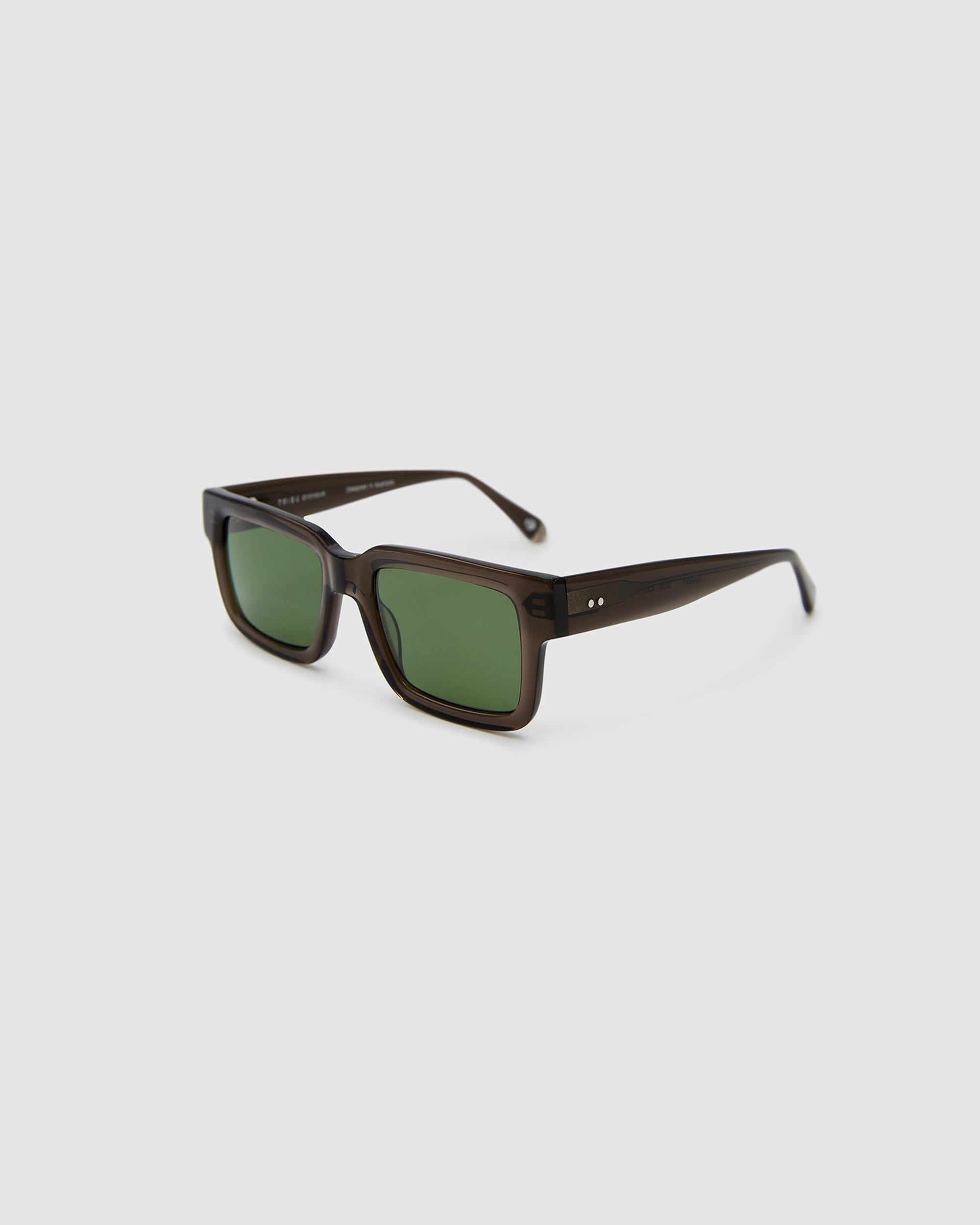 TRIBU HARRY Smoke / Green Polarised - acetate eyewear