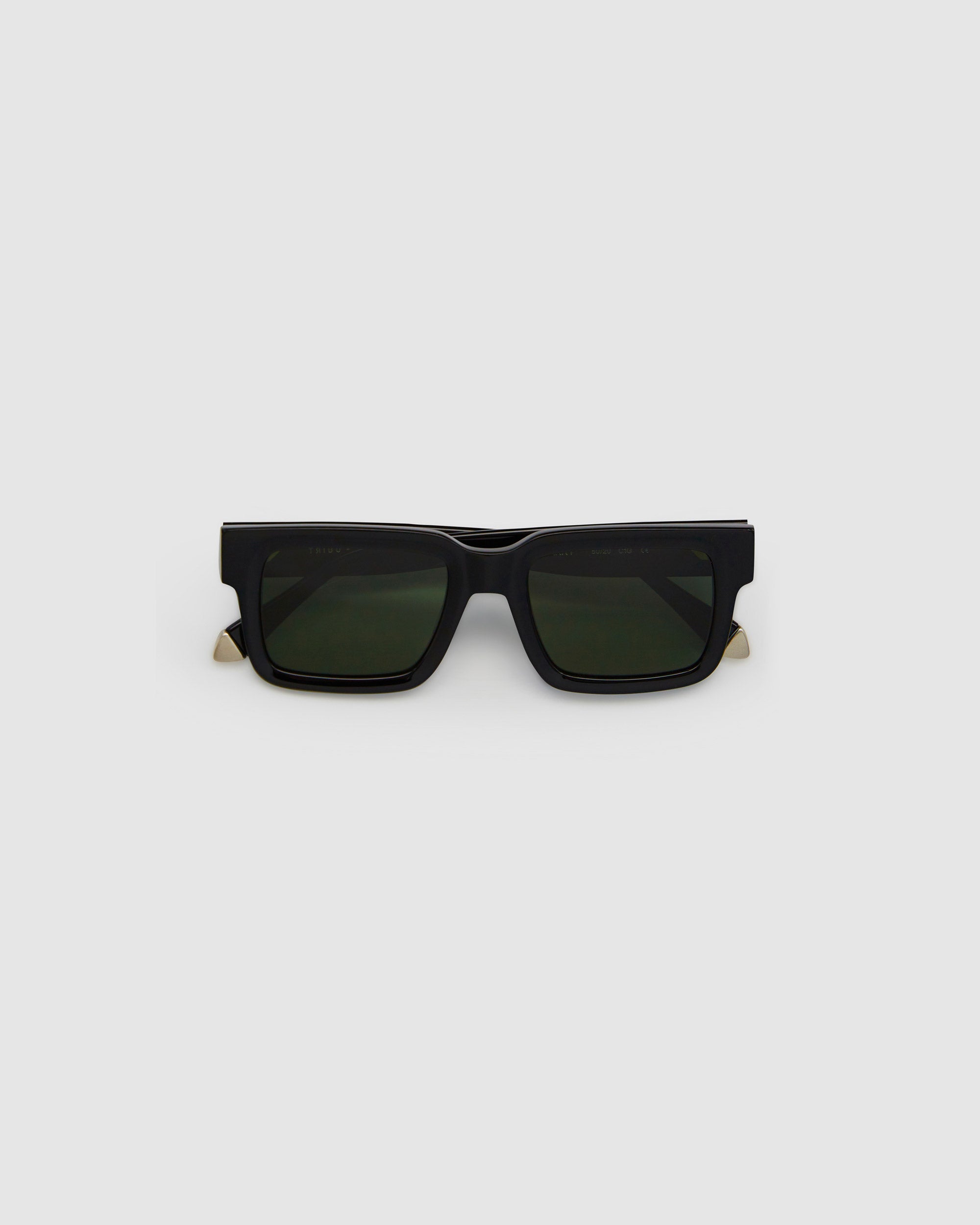 TRIBU HARRY Black / Green Polarised - acetate eyewear