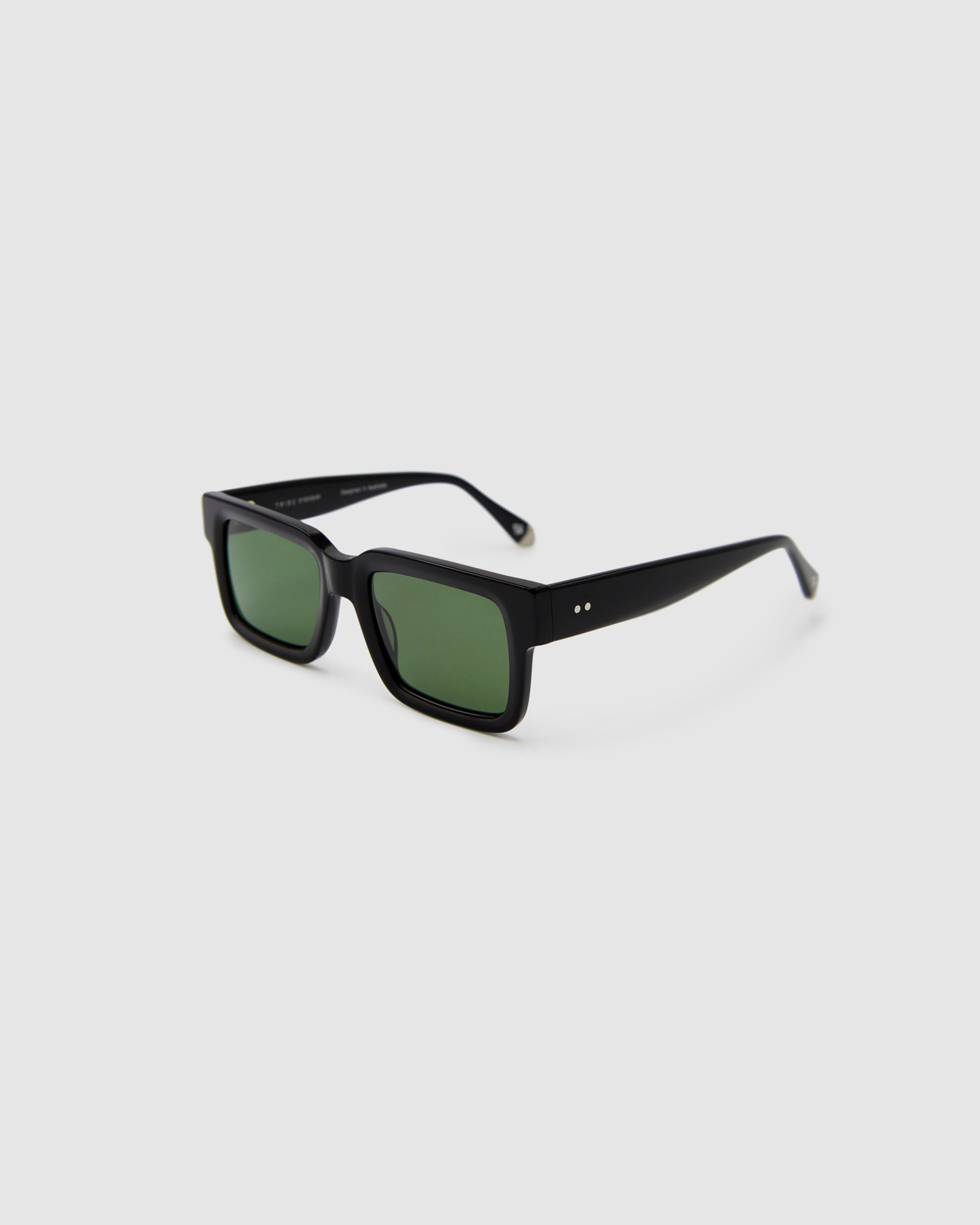 TRIBU HARRY Black / Green Polarised - acetate eyewear