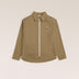 Bandsome LS Drill Zip Jacket in Camel Flower Smiley - Australian made organic cotton jacket