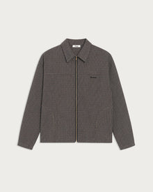 Fairway LS Zip Jacket Brown Check