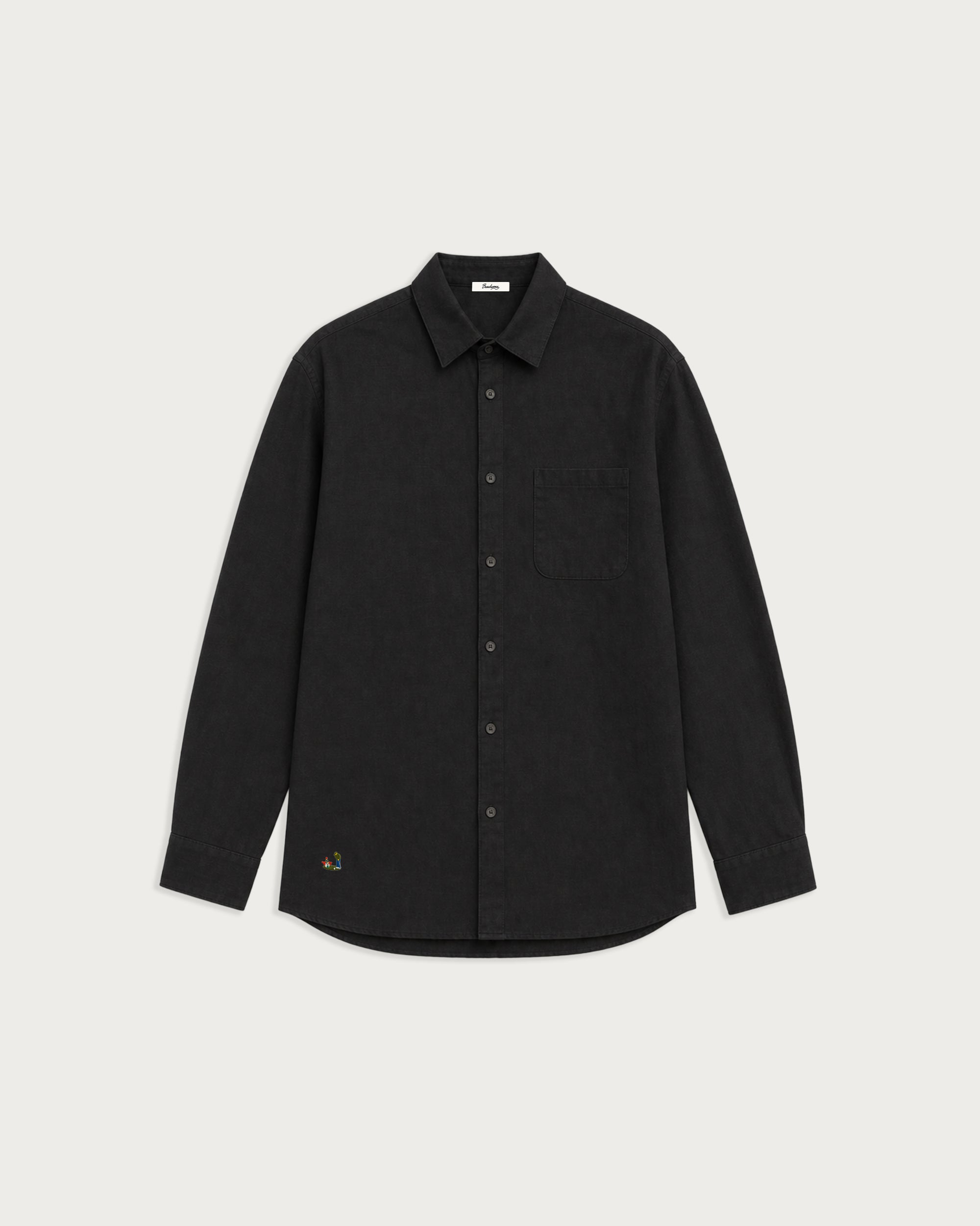 Fairway LS Shirt Black Linen