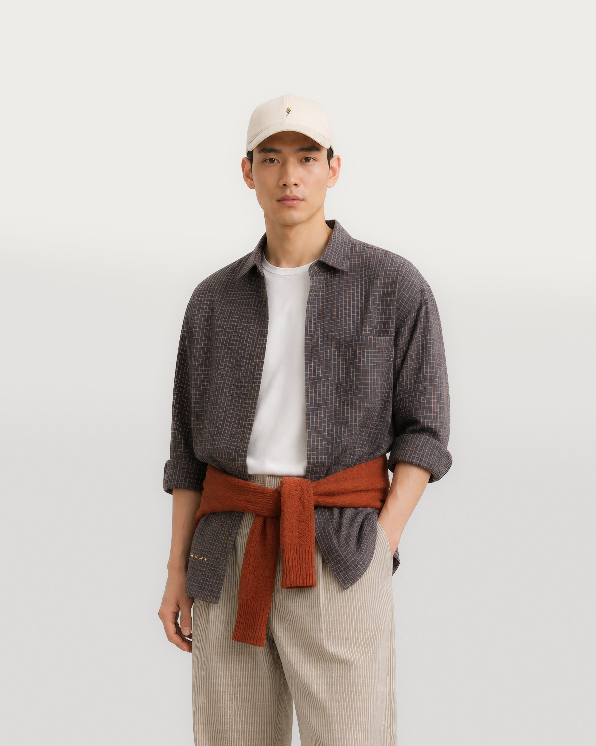 Fairway LS Shirt Brown Check