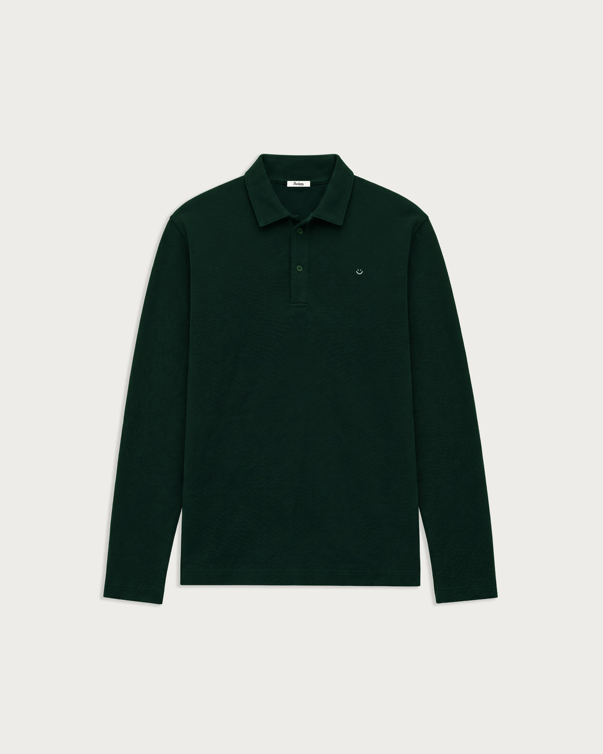longsleeve pique polo shirt forest