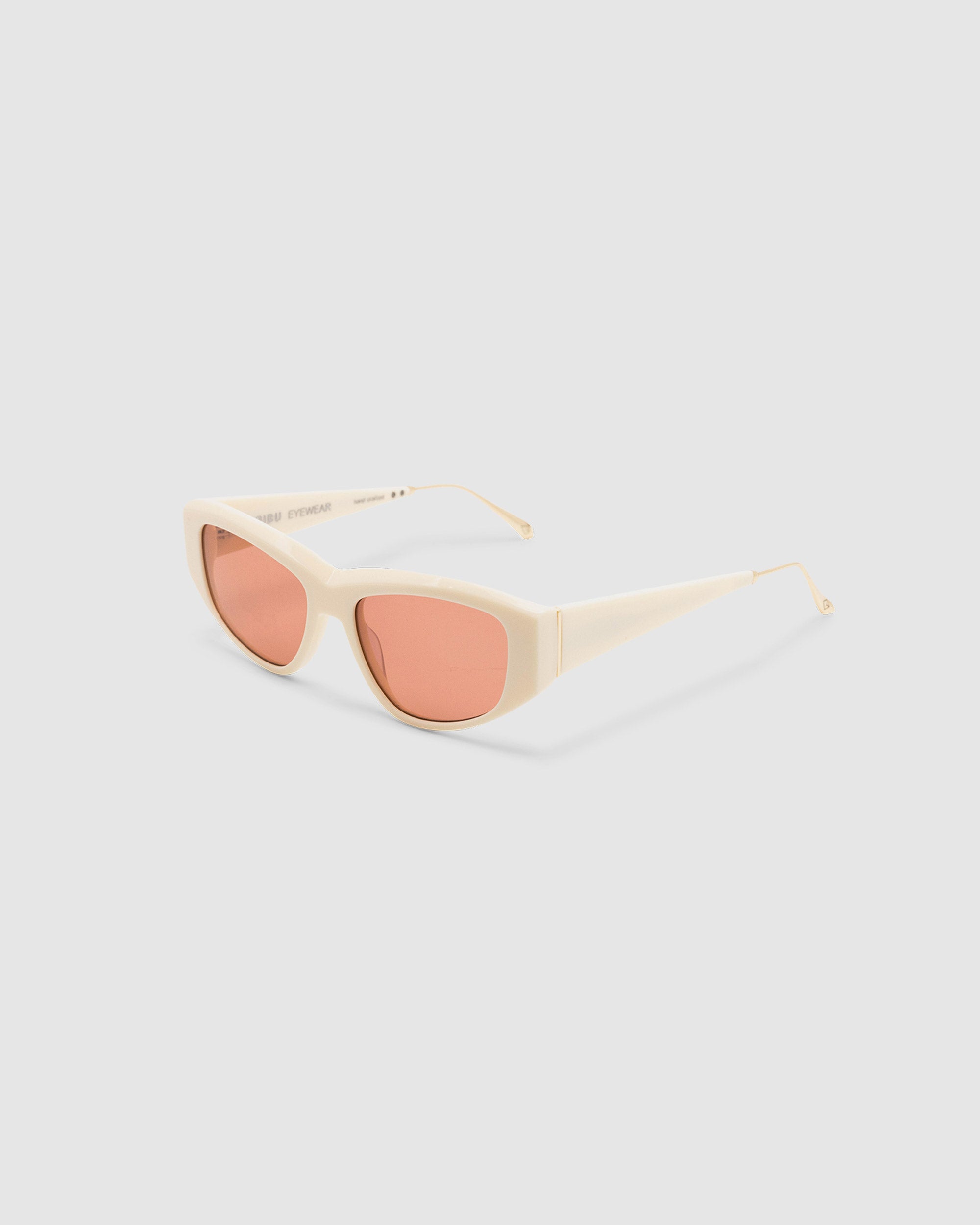 TRIBU LUCKY Whipped Cream / Desert Orange - acetate eyewear