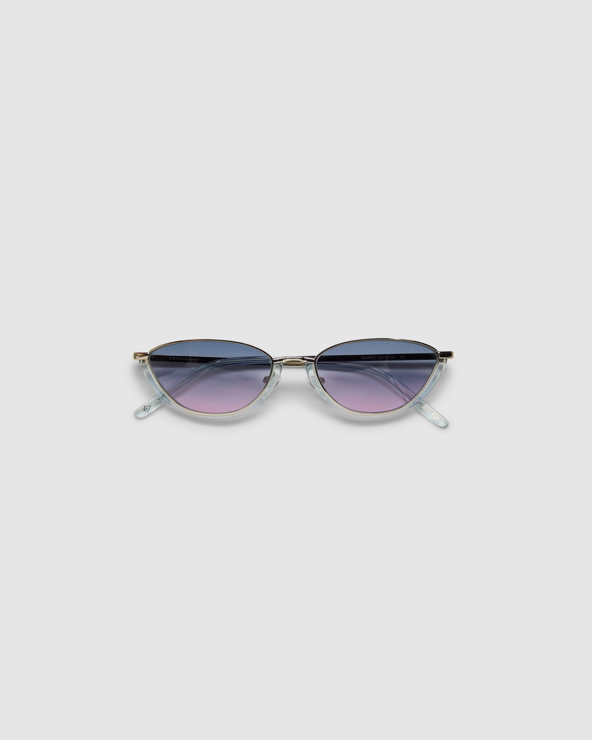 TRIBU NARDI 2.0 Silver + Baby Blue / Deep Ocean - acetate eyewear