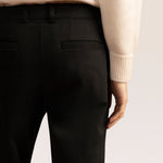 Bandsome pleated trouser in black - Australian made organic denim trousers