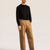 Bandsome pleated trouser in brown - Australian made cotton trousers