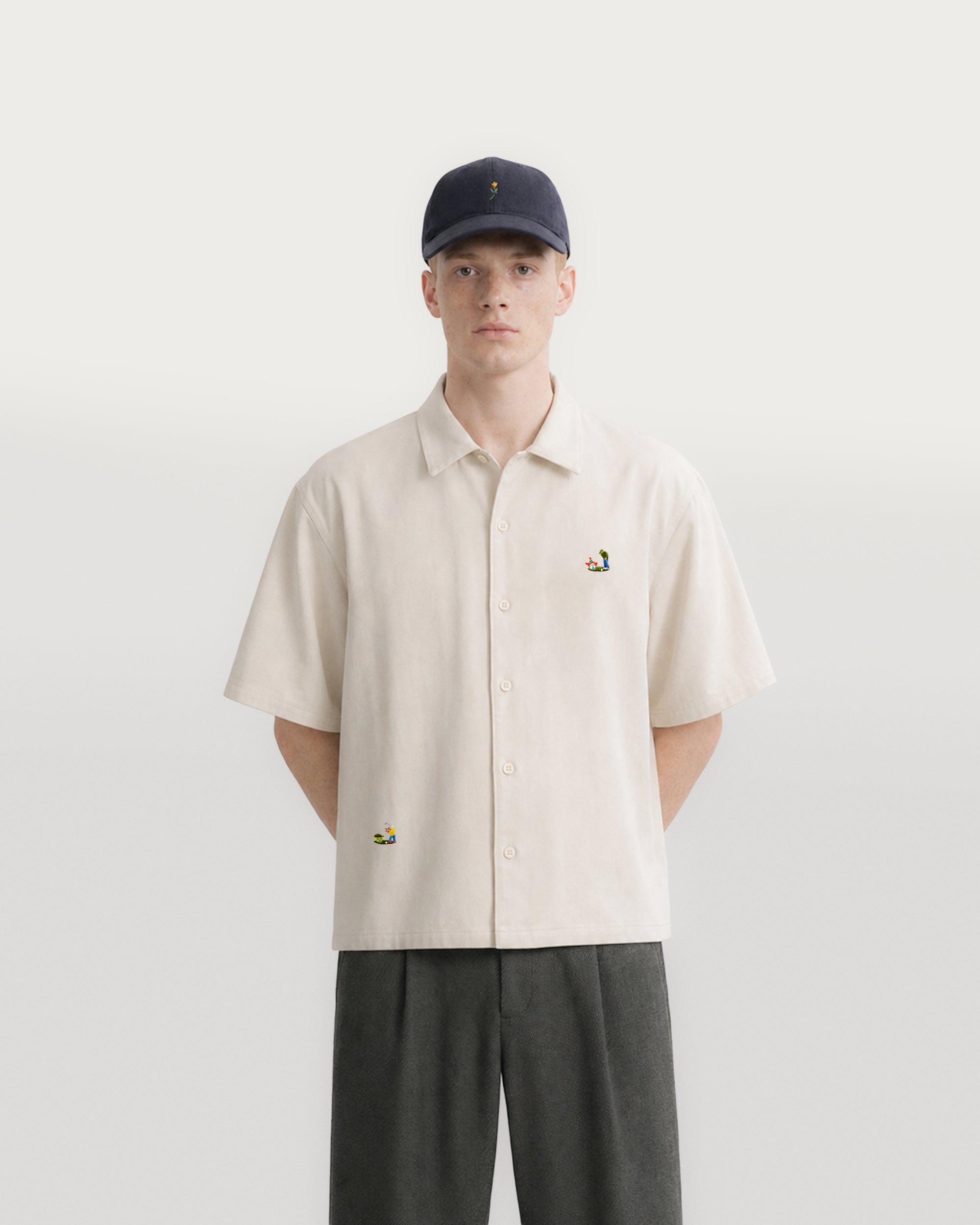 Fairway SS Button Shirt Natural