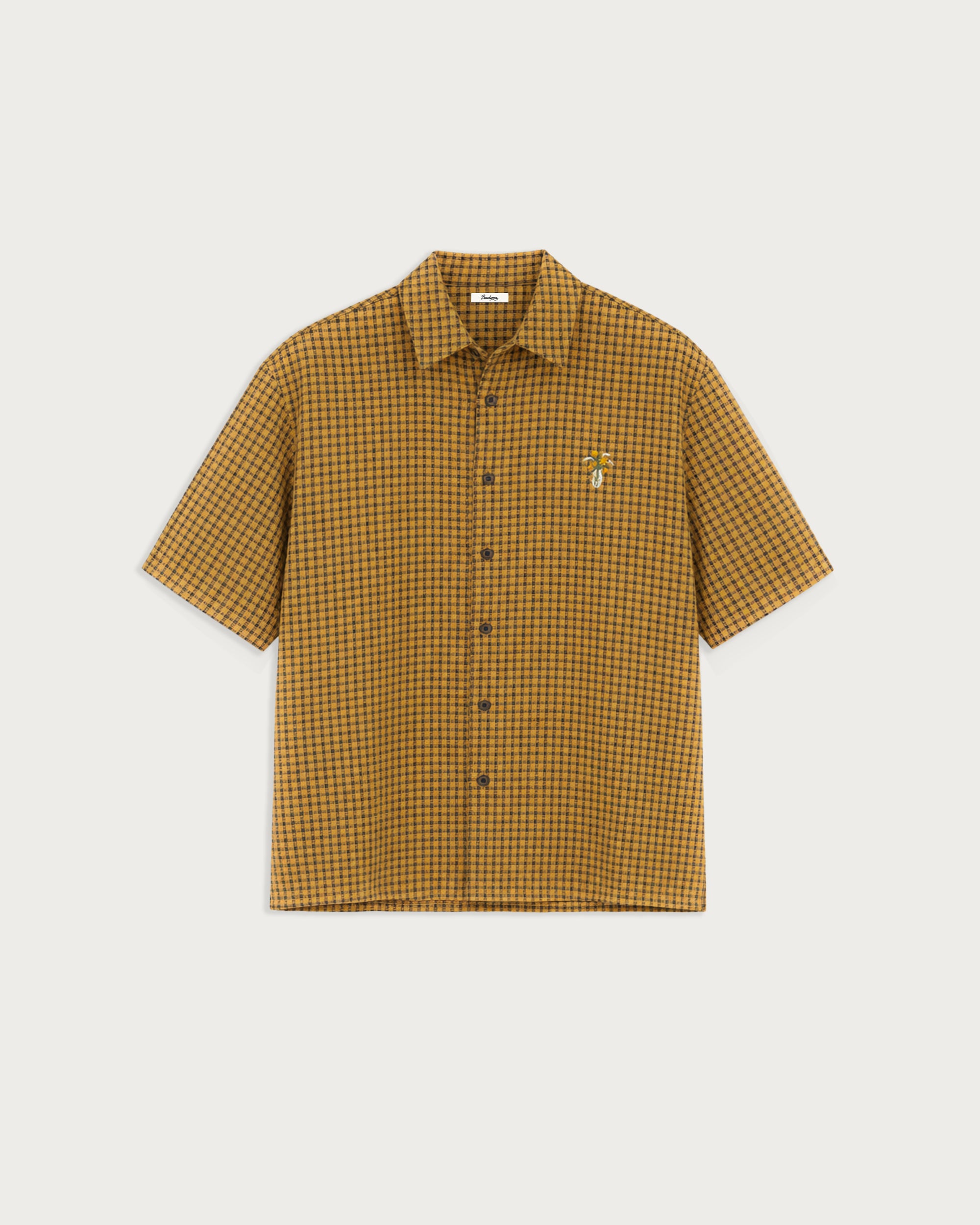 Fairway SS Button Shirt Yellow Check