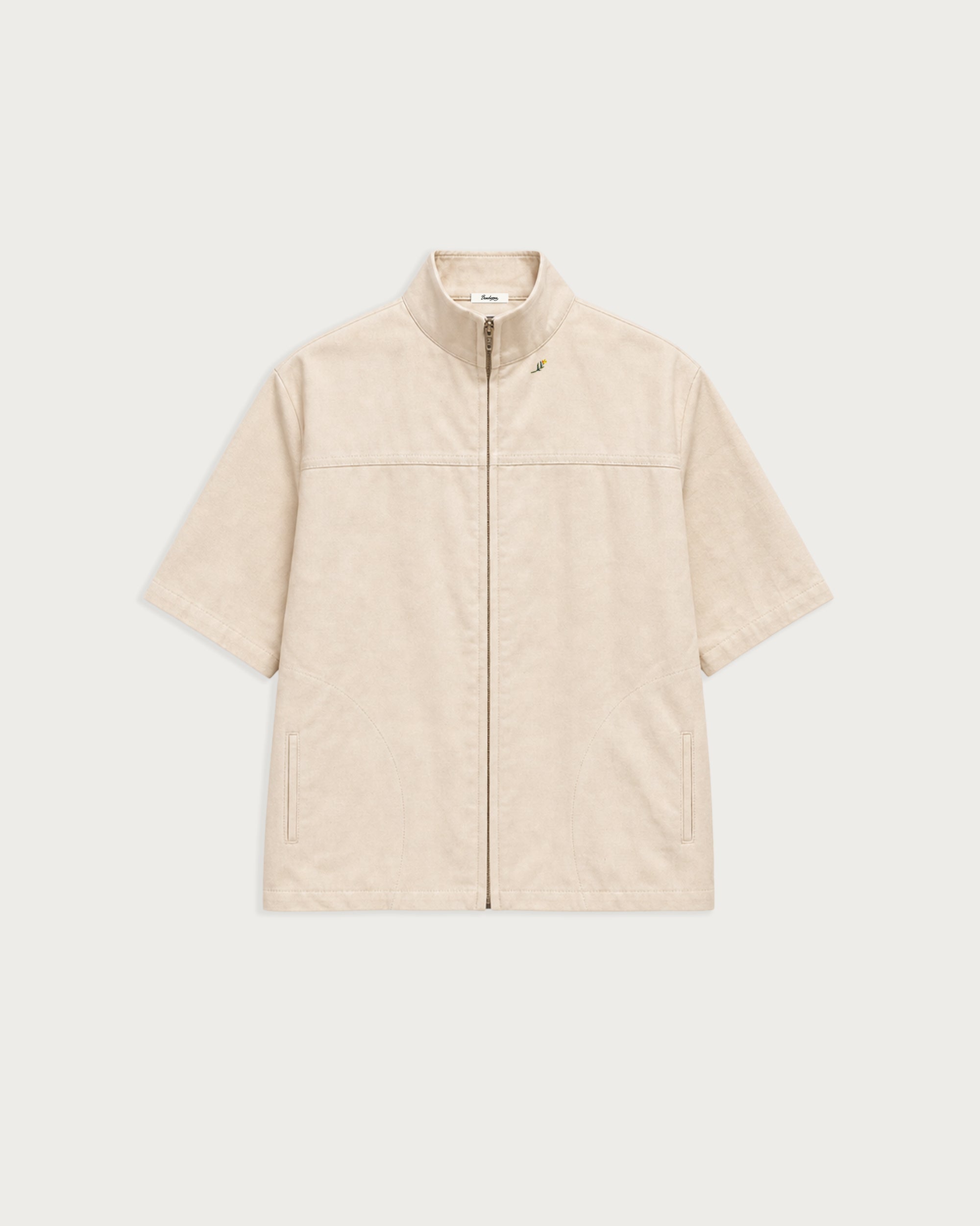 Fairway SS Zip Shirt Natural