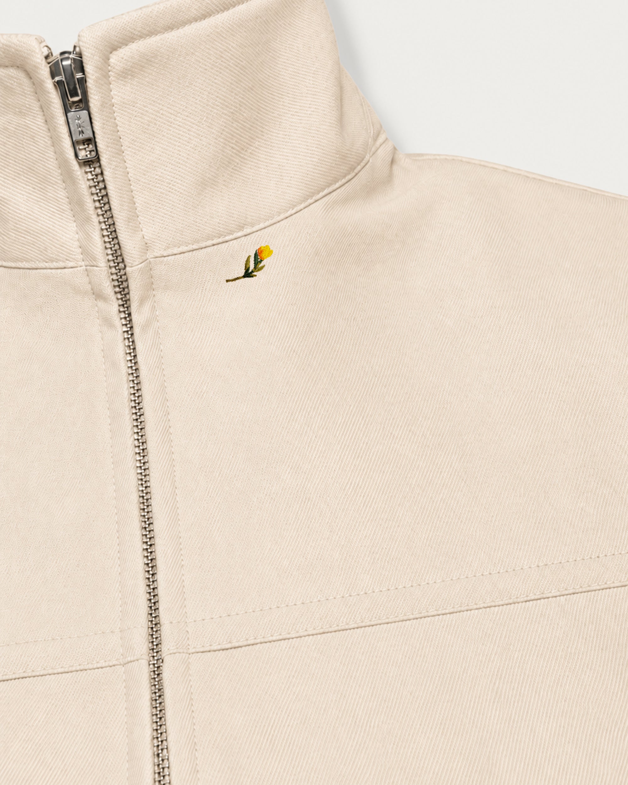 Fairway SS Zip Shirt Natural-3