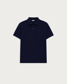 pique polo shirt navy