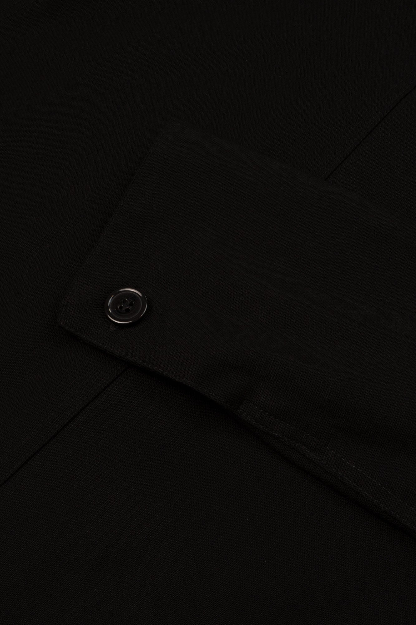 veste zippée en toile de lin noir