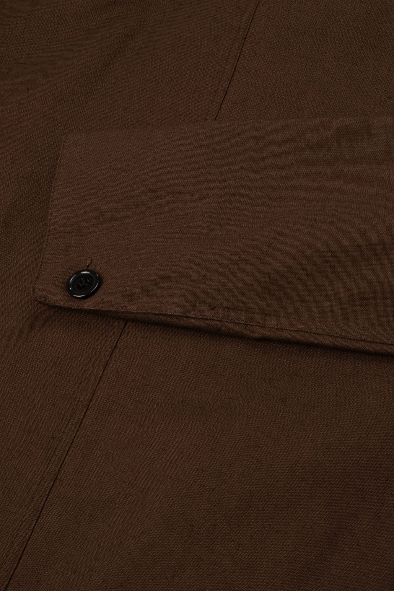 canvas linen zip jacket chocolate